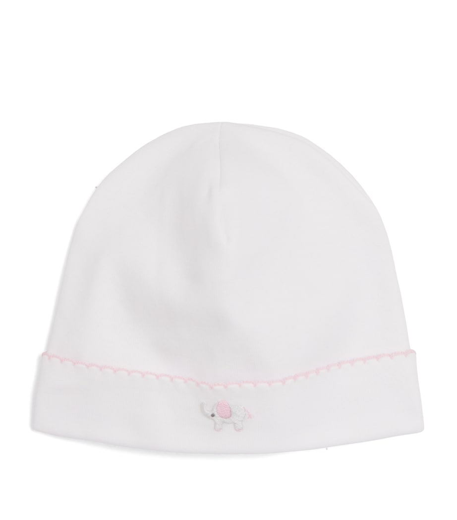 Kissy Kissy Pima Cotton Elephant Hat White/pink Image 1