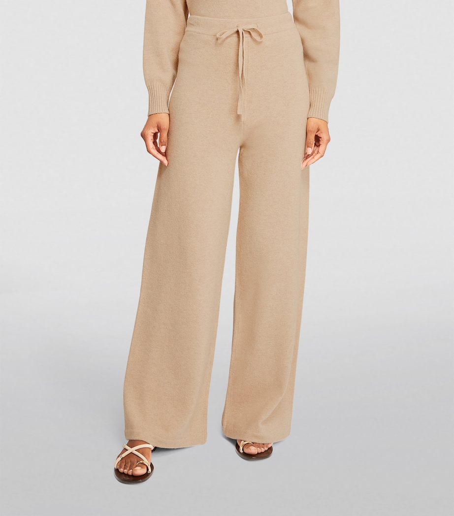 Yves Salomon Womens Wool Wide-Leg Trousers Image 3