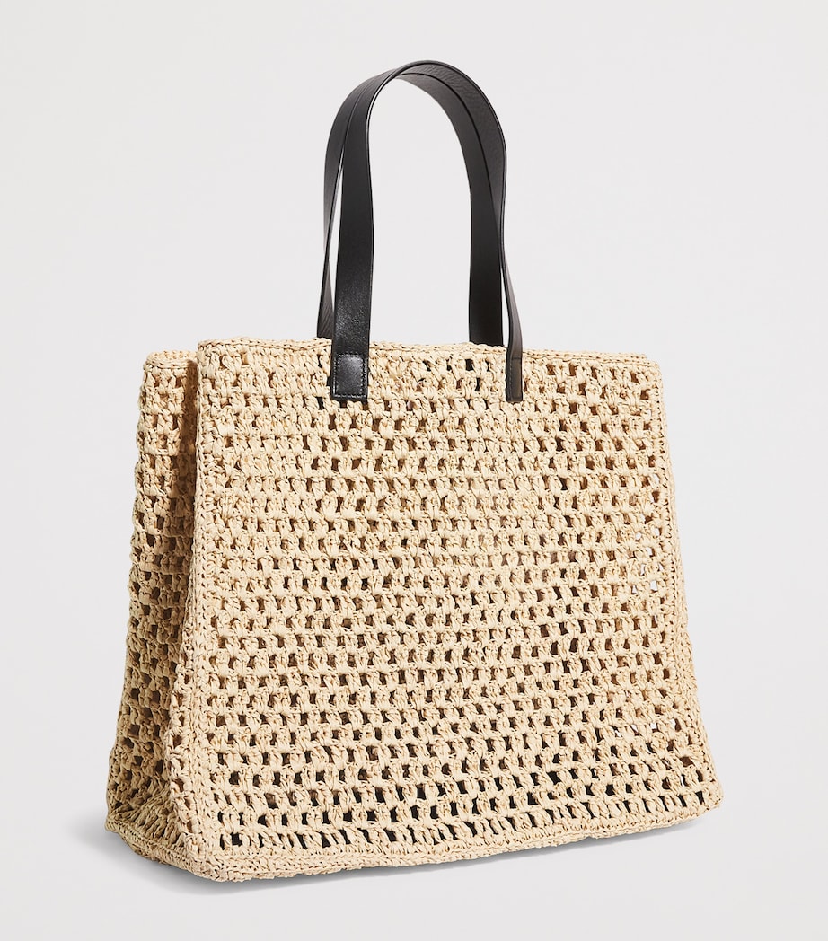 Large Raffia Rio Tote Bag SAND Image 3