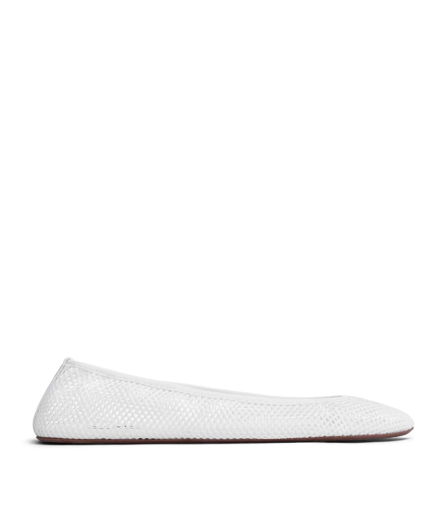 Mesh Slip-On Ballet Flats BLANC OPTIQUE Image 1