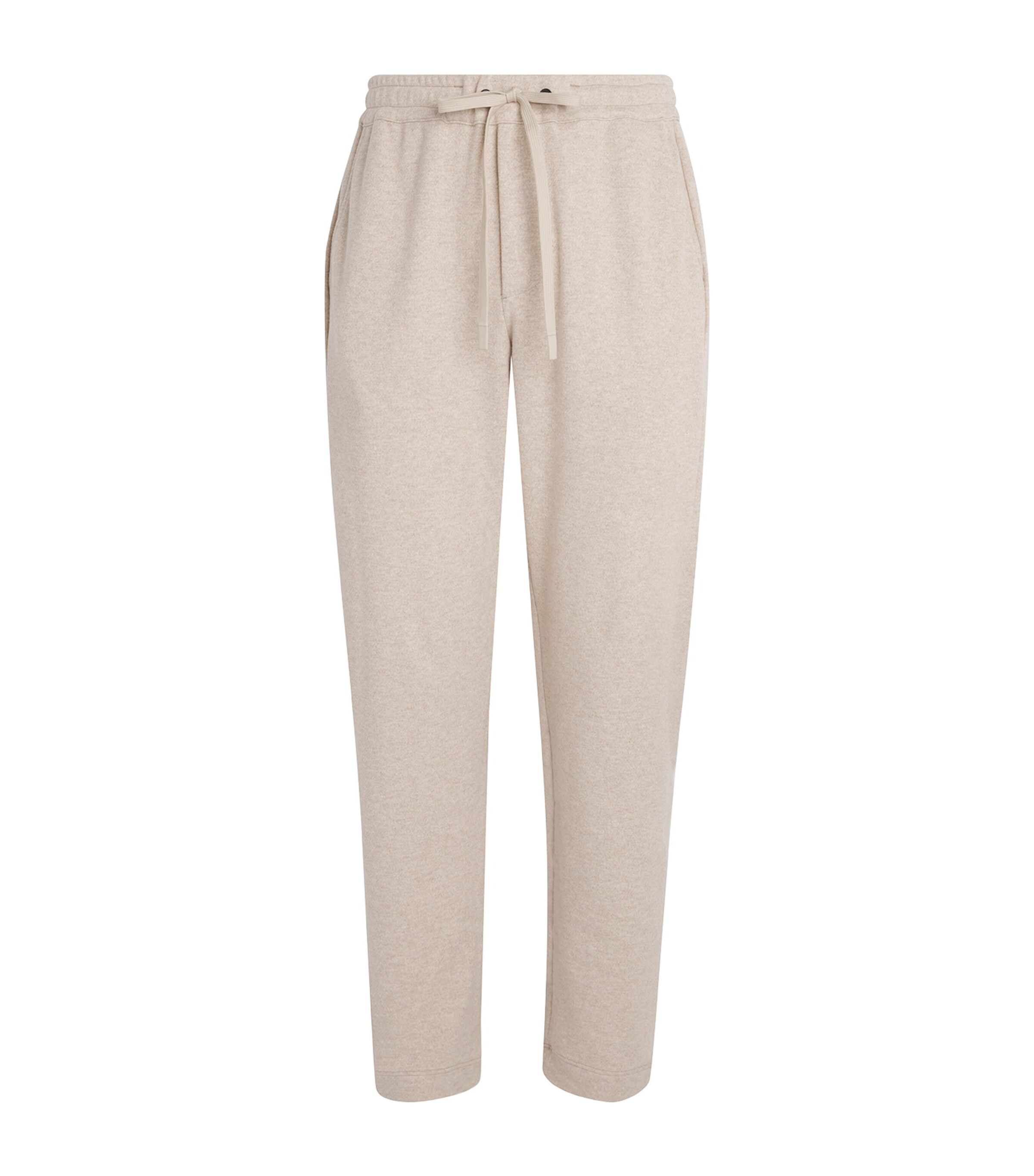 Hanro Mens Cotton-Blend Cozy Living Lounge Trousers Camel Melange Image 1