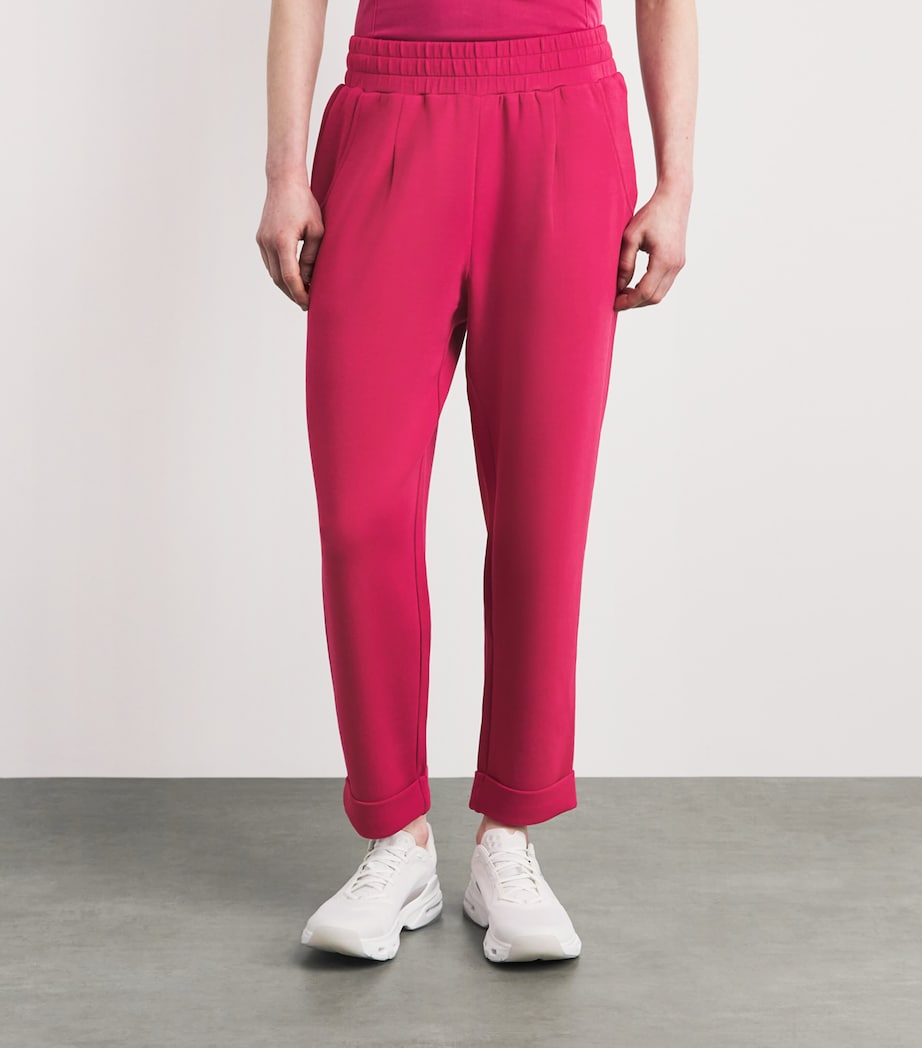Varley Womens The Rolled Cuff Sweatpants Rich Raspberry Image 4