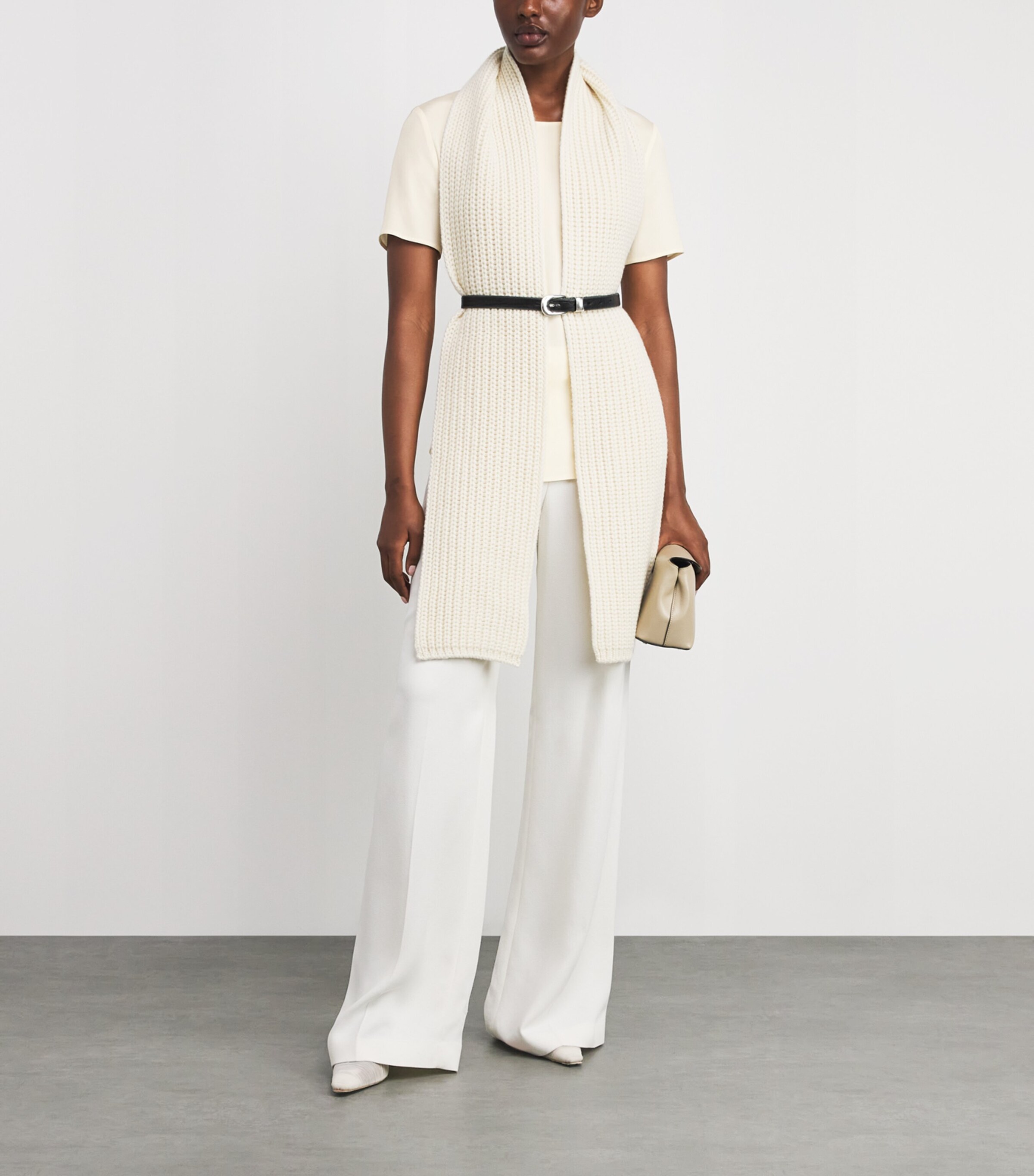 Stretch-Silk T-Shirt IVORY Image 2