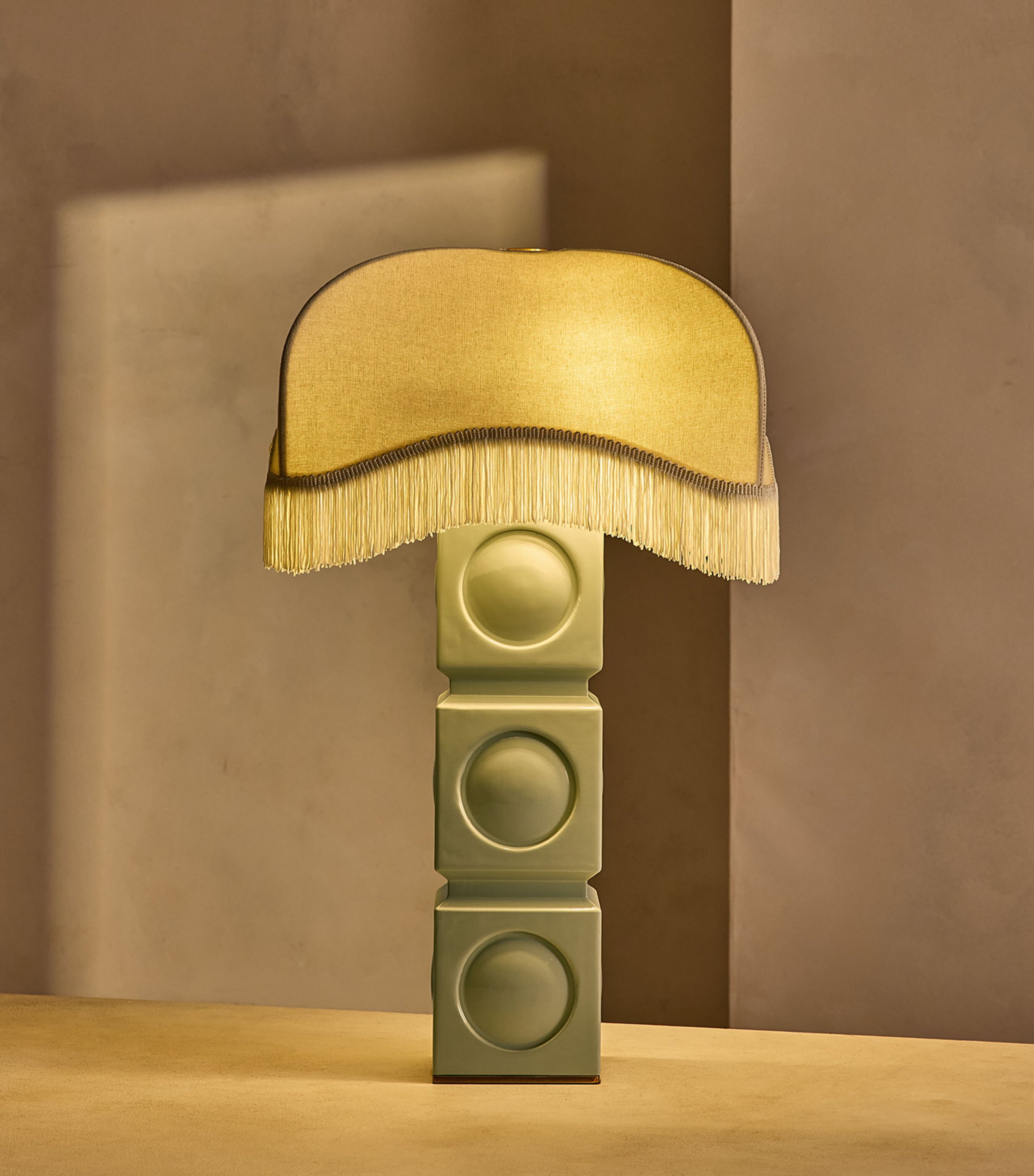 Soho Home Fringe Reno Table Lamp Mint Image 2