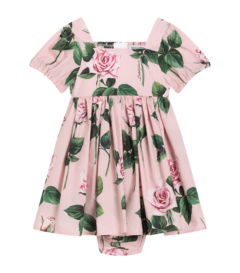 Floral Print Dress and Bloomer Set (3-30 Months) HF5IZ-ROSE Image 1