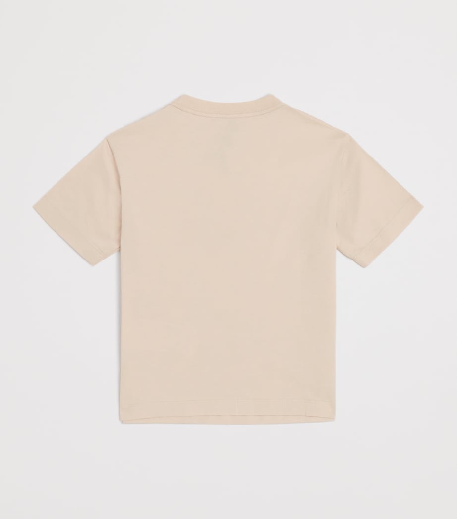 Cotton Logo Print T-Shirt (4-16 Years) U1156 FRENCH OAK Image 2