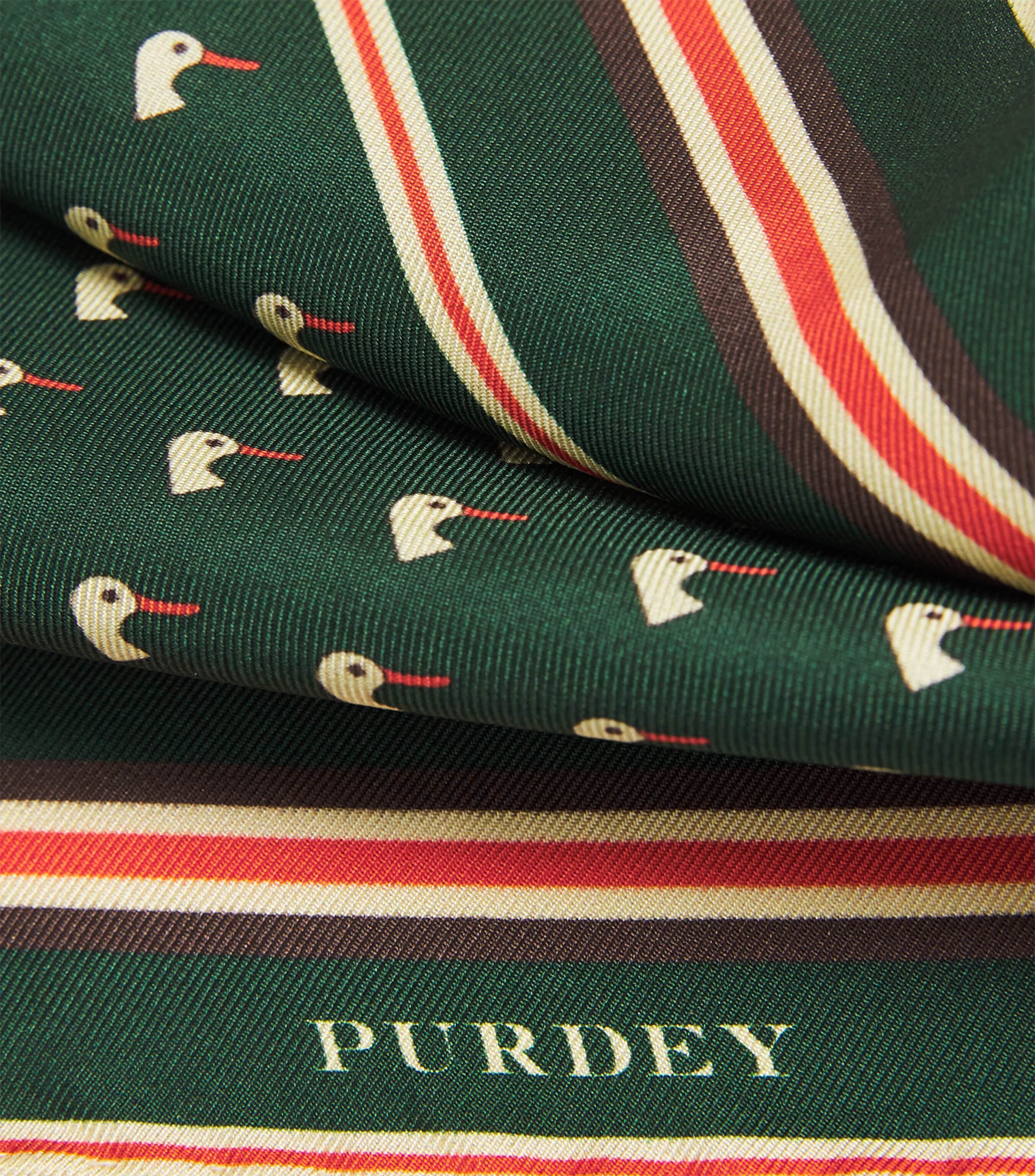 Purdey Silk Dapper Duck Pocket Square Eld Image 3