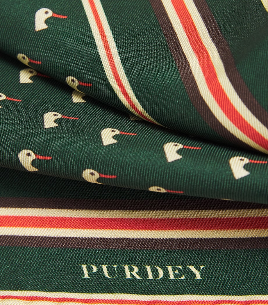 Purdey Silk Dapper Duck Pocket Square Eld Image 3