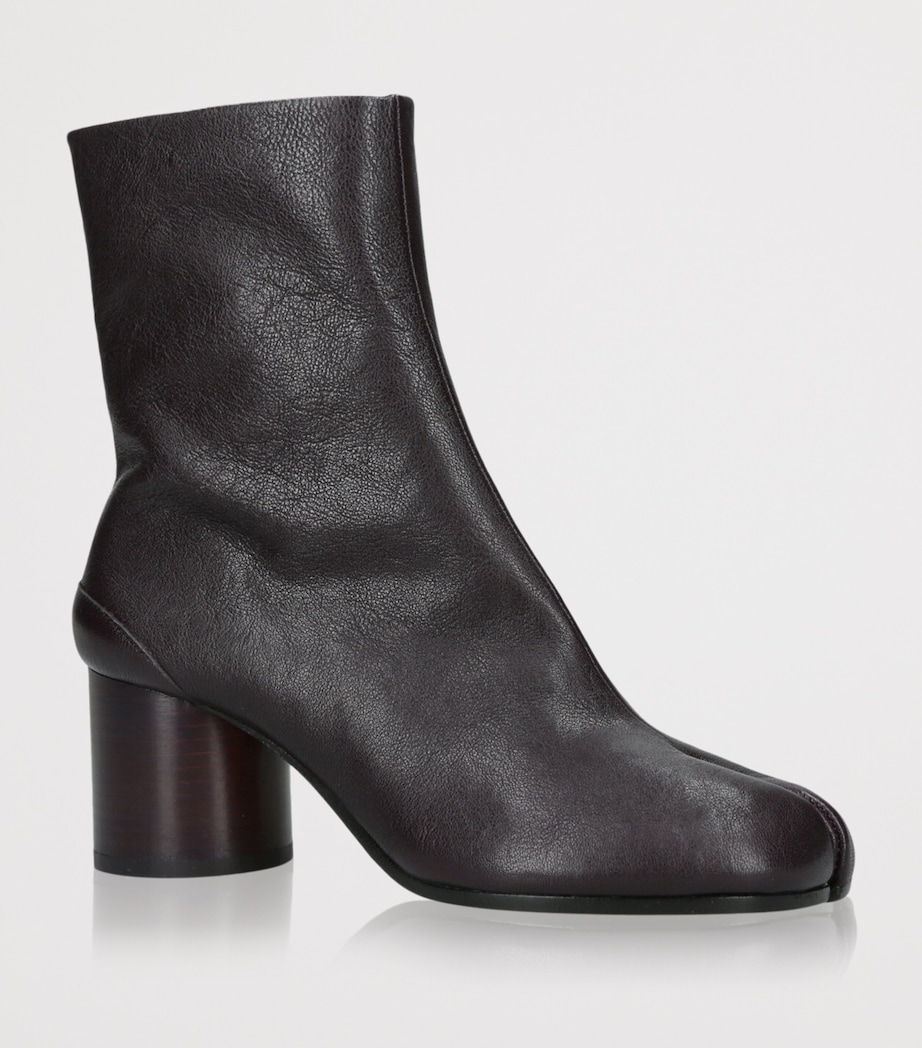 Leather Tabi Boots 60 WINE Image 3