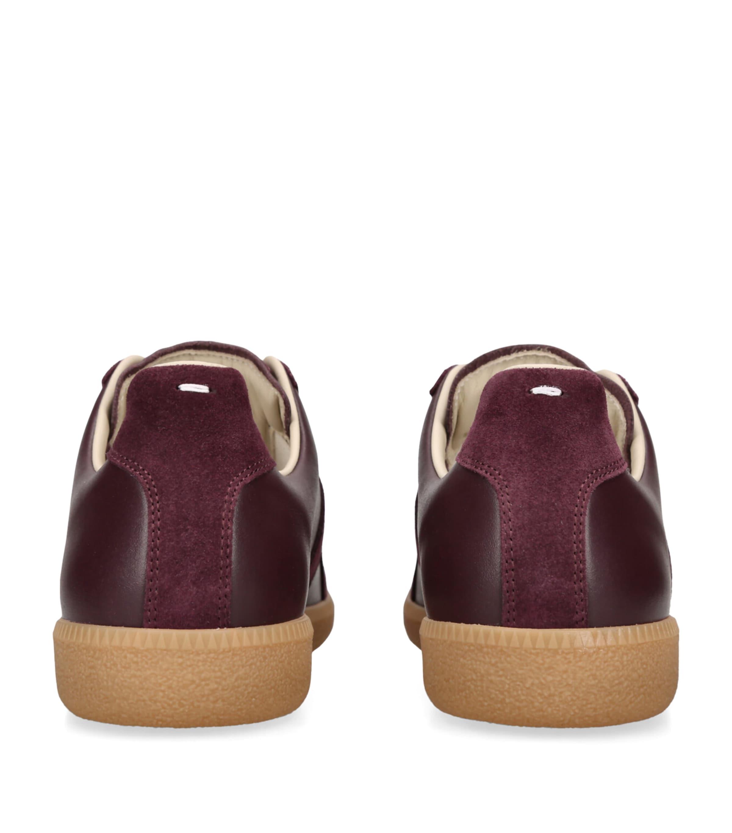 Maison Margiela Leather Replica Sneakers Wine Image 3