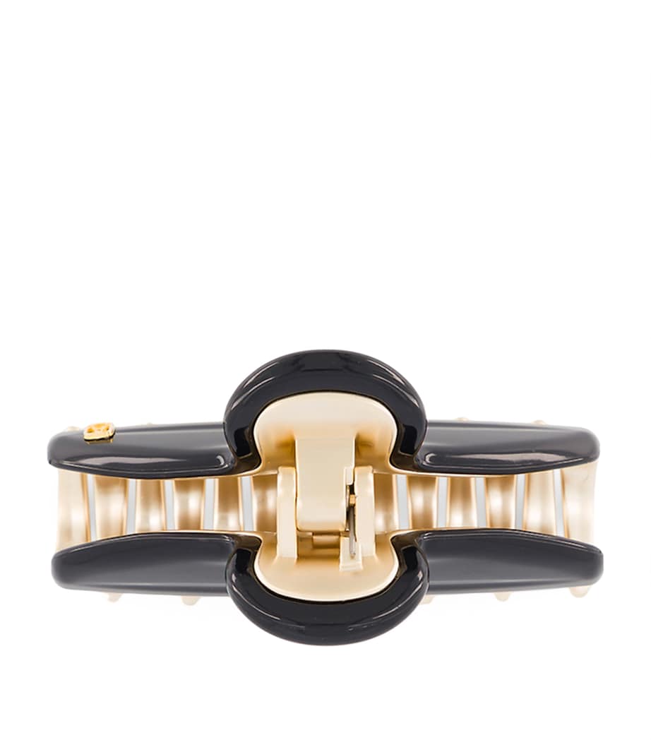Gold-Plated Claw Hair Clip N3- NOIR B/OR Image 3
