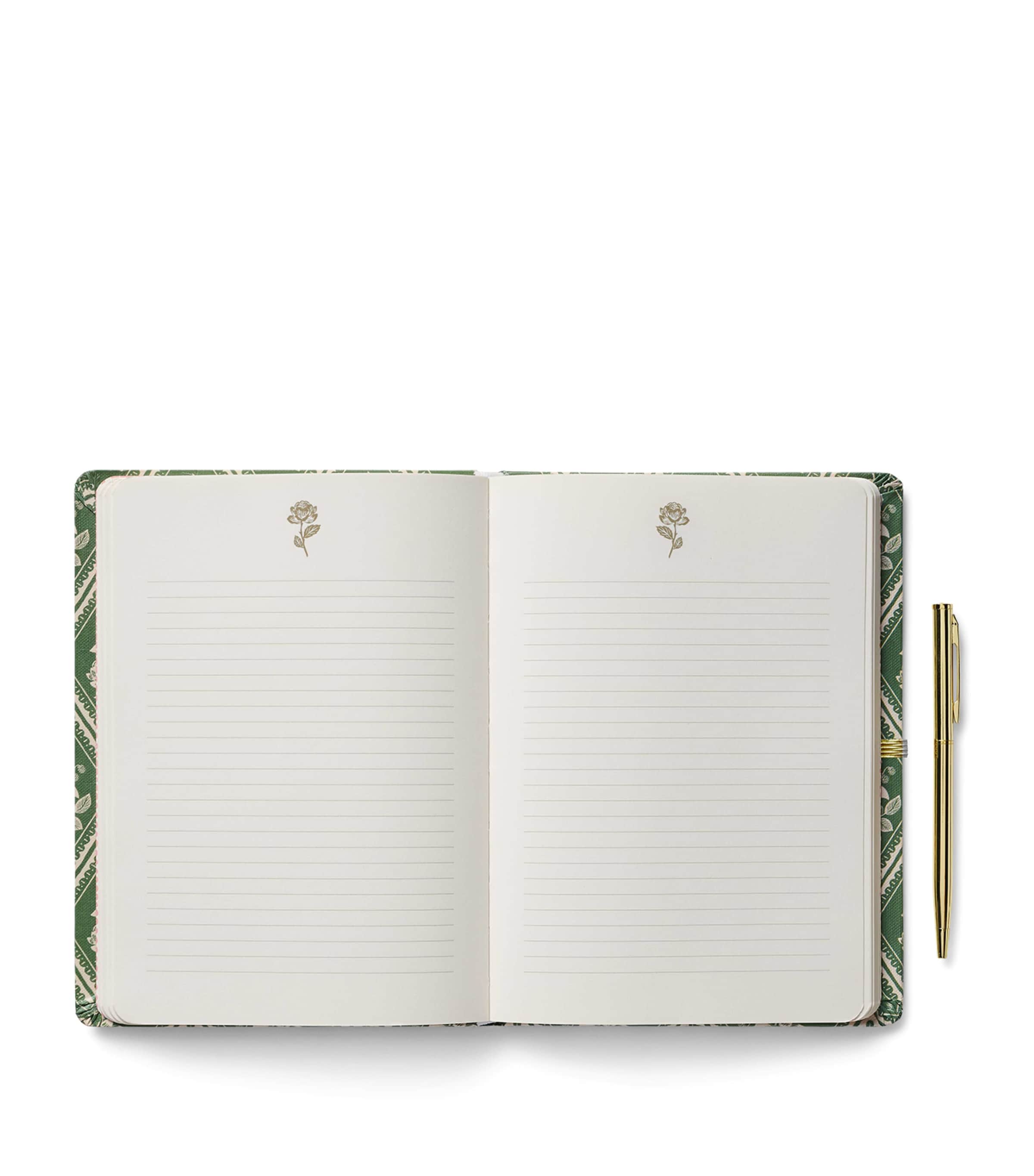Rose Study Journal and Pen GREEN Image 3
