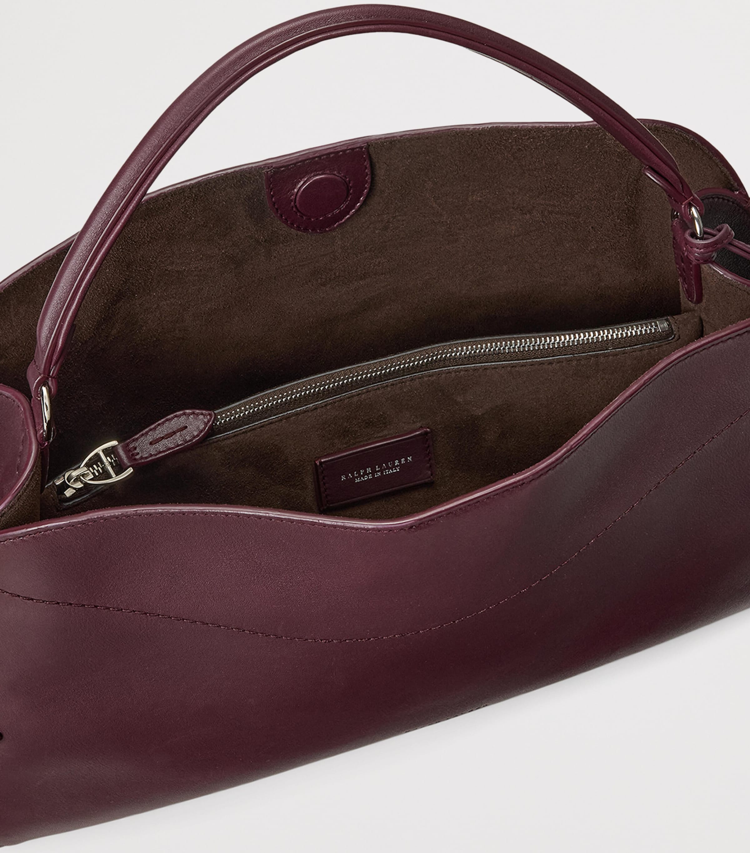 Calfskin The Ralph Shoulder Bag BURGUNDY Image 4