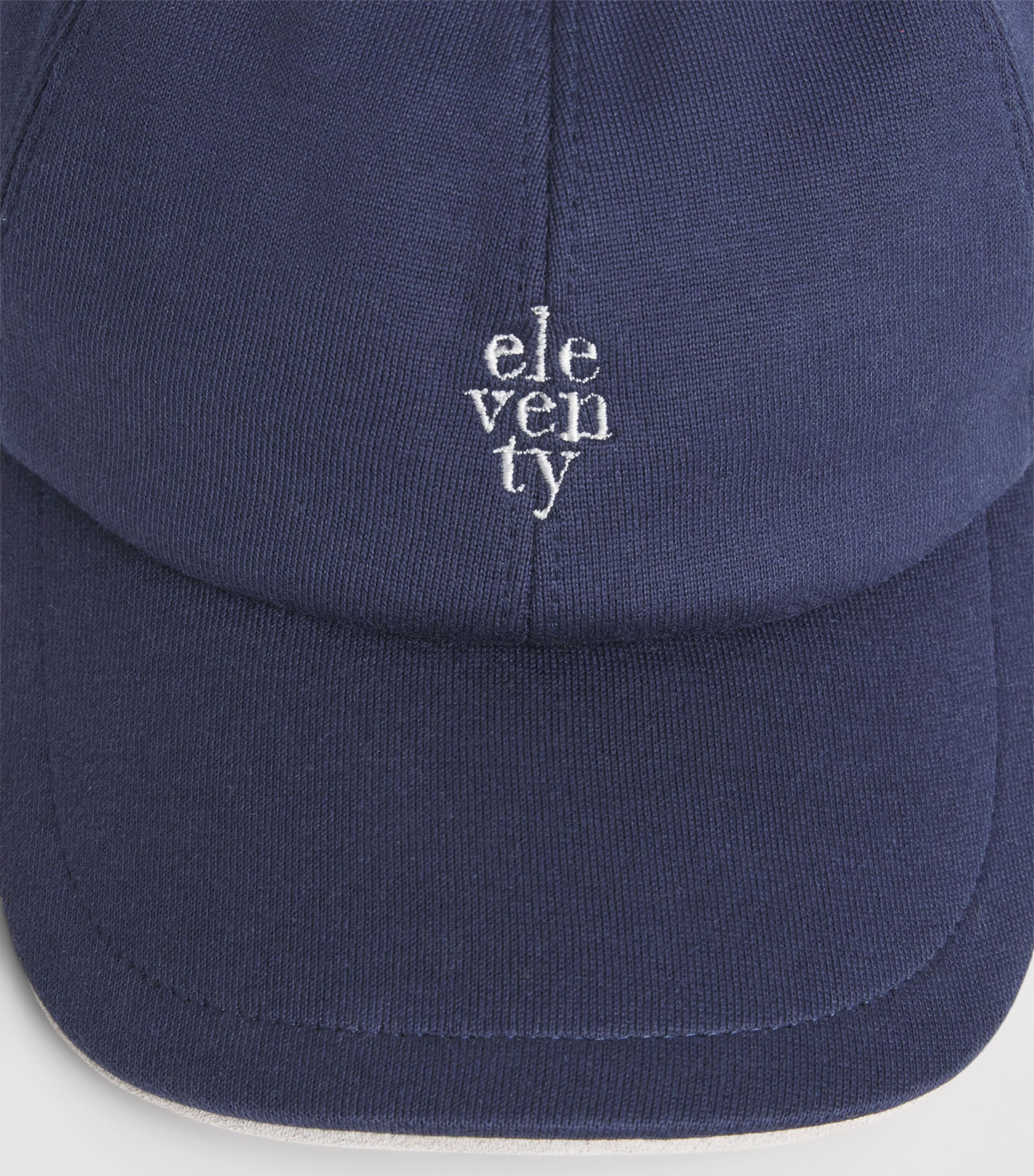 Eleventy Logo Baseball Cap Blu, Sabbia Image 5