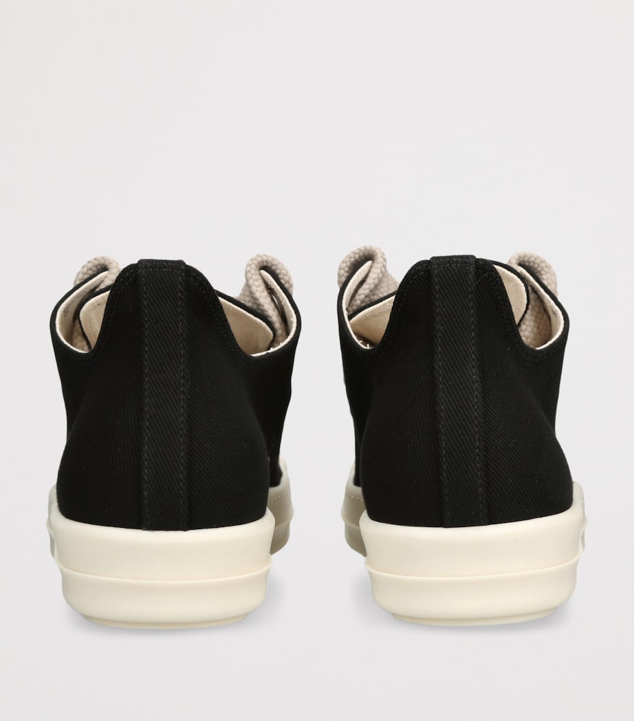Rick Owens DRKSHDW Denim Jumbo-Lace Sneakers Blk/white Image 2