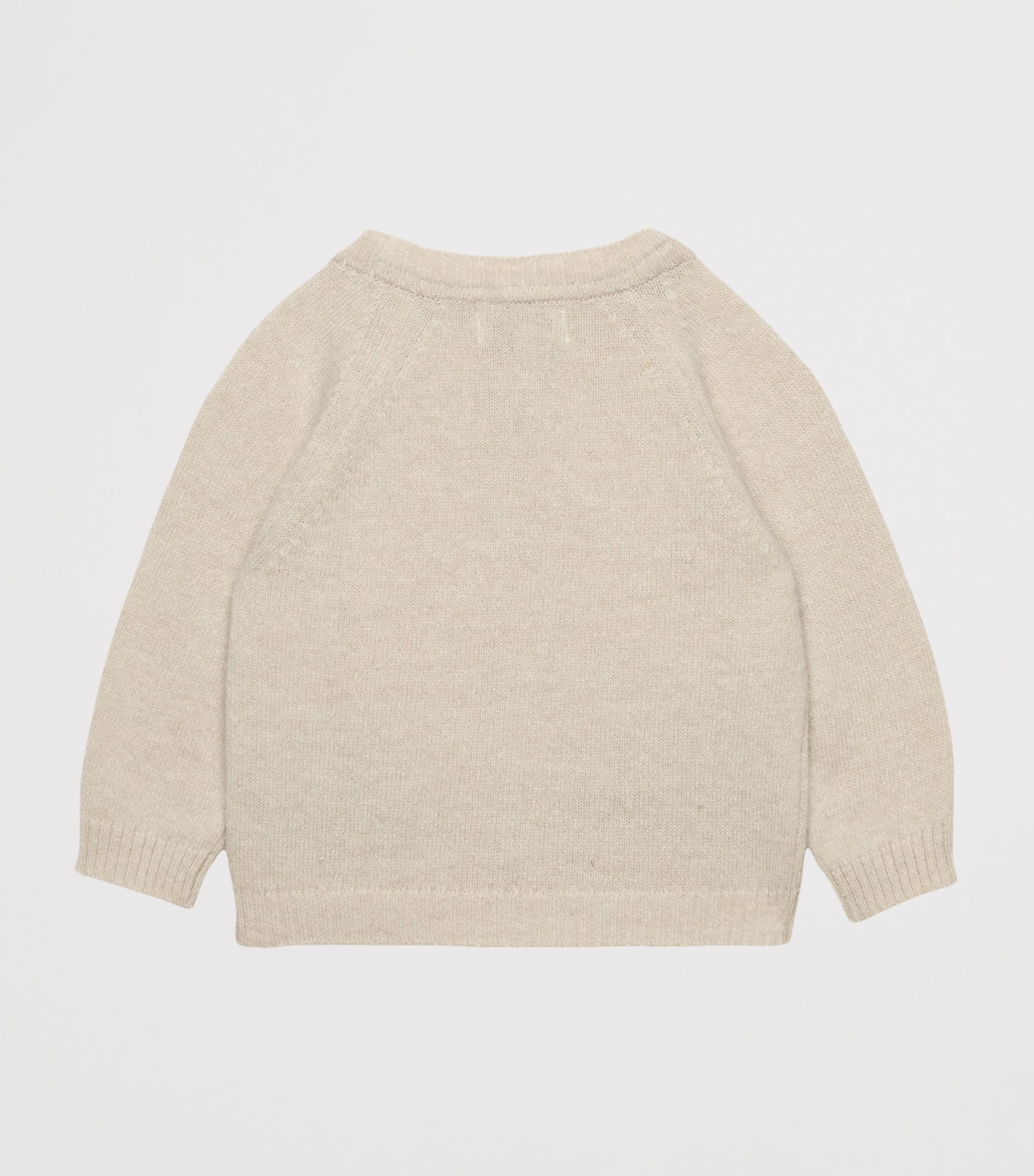 Benji Car Cardigan (0-9 Months) OATMEAL Image 2