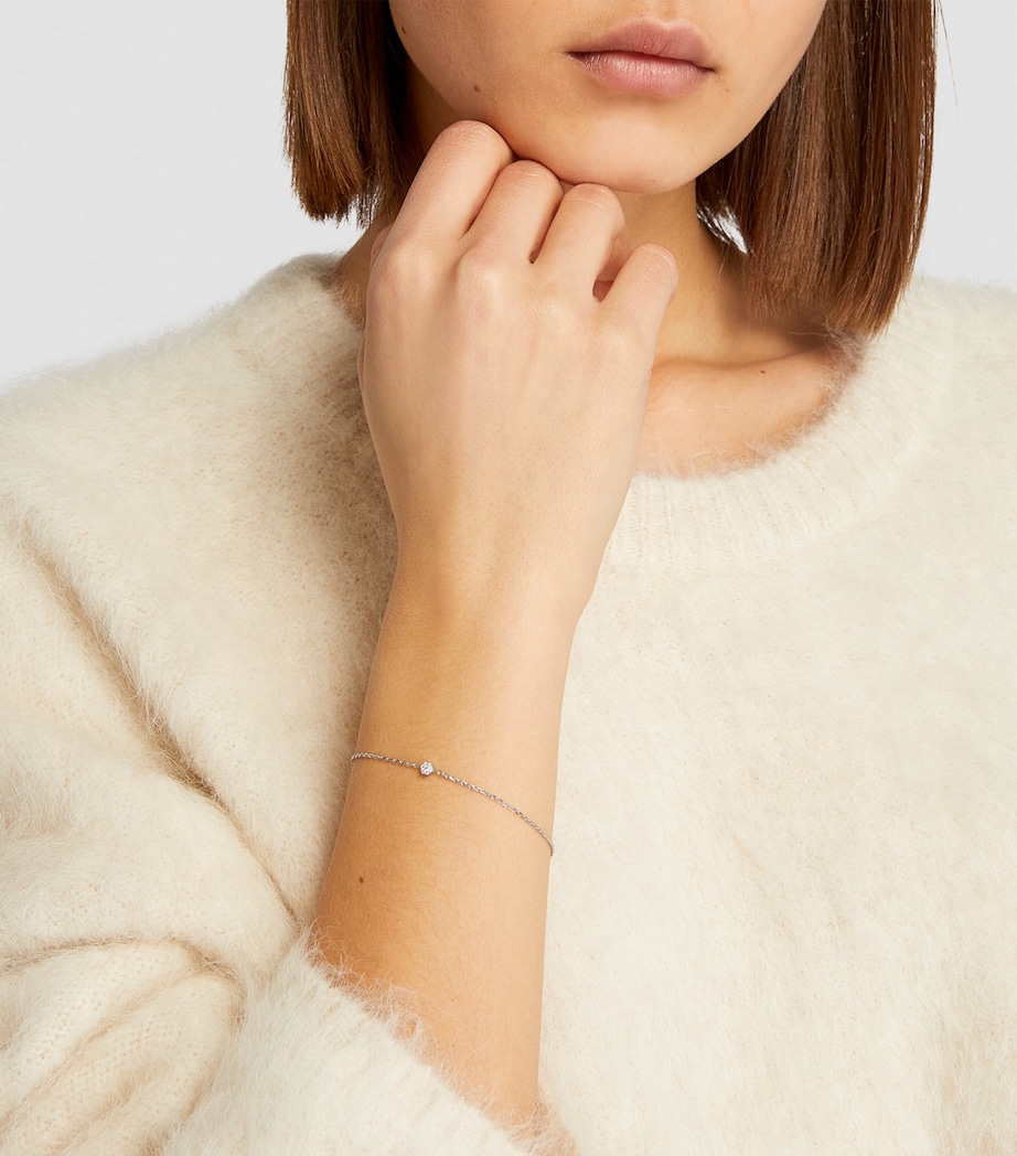 White Gold and Diamond Illusion Bracelet GOLD Image 3