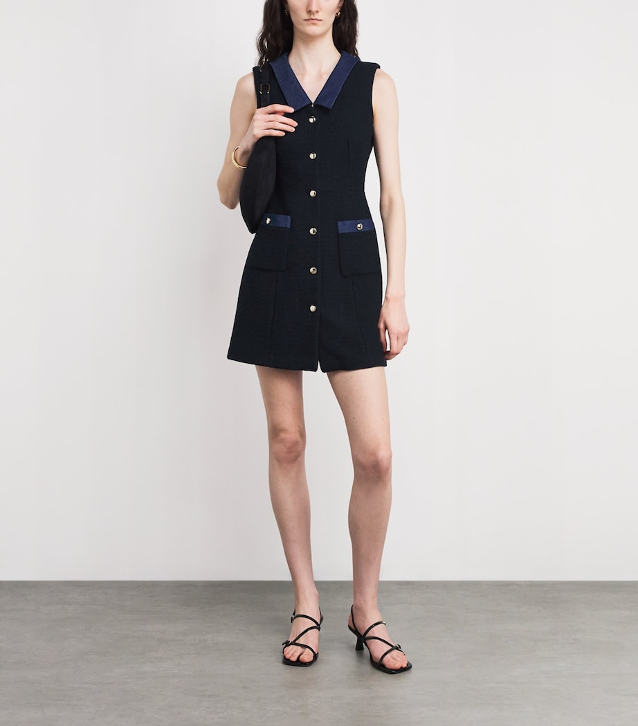 Tweed Mini Dress NAVY Image 2