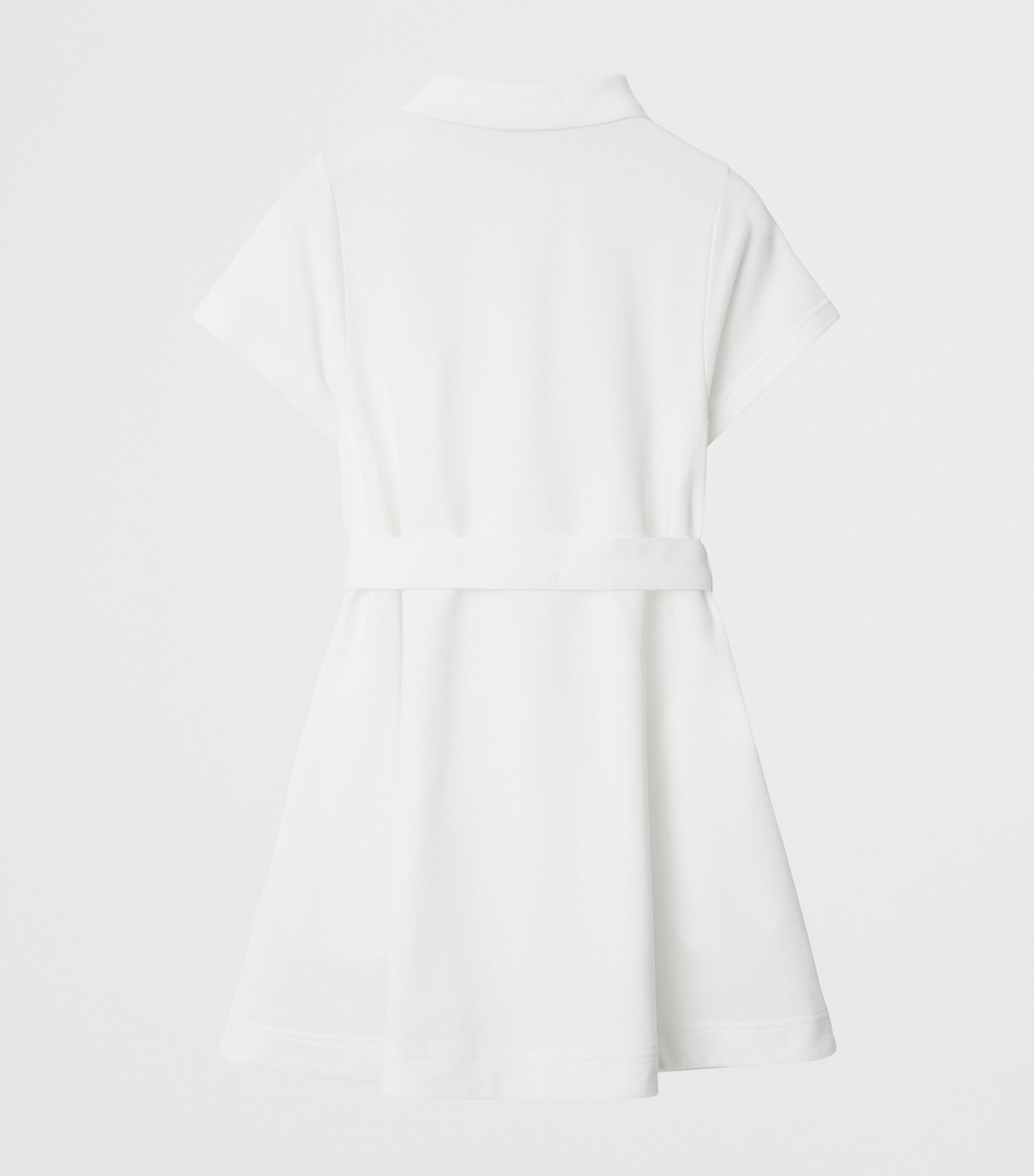 Cotton EKD Polo Dress (3-12 Years) WHITE Image 2