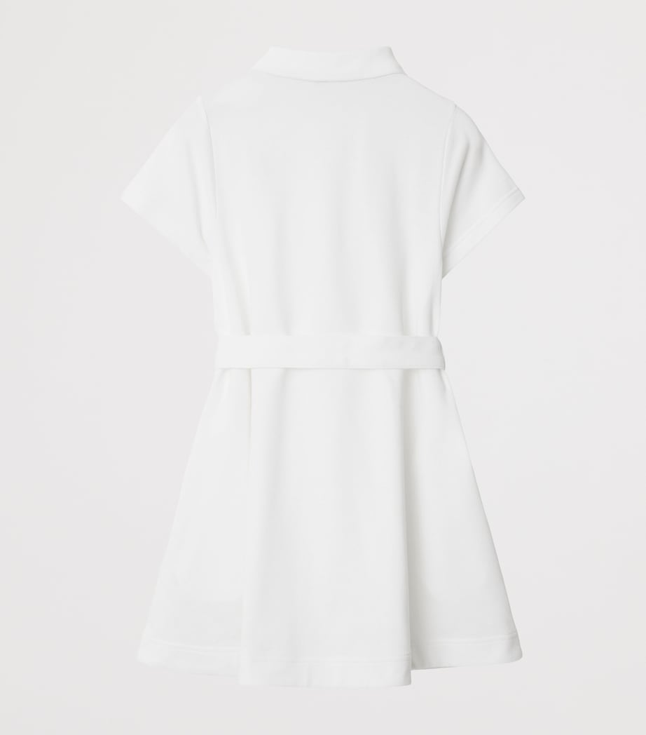 Cotton EKD Polo Dress (3-12 Years) WHITE Image 2