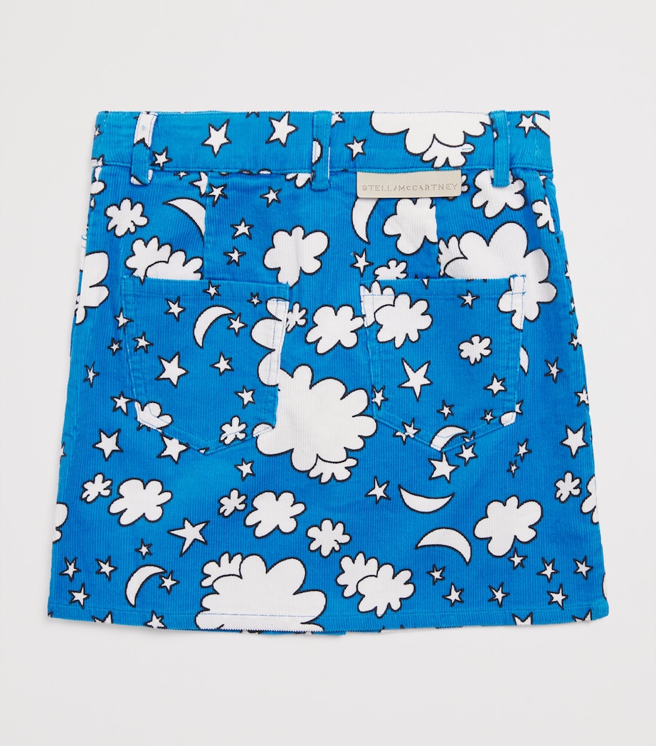 Corduroy Cloud Print Skirt (3-12 Years) 644MCAZZURRO/MULTI Image 2