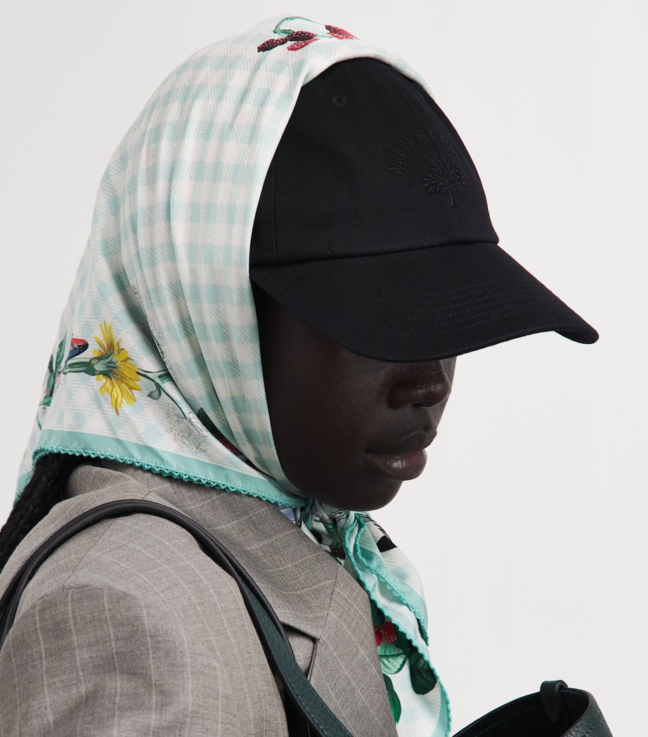 Mulberry Embroidered Logo Cap Black Image 2
