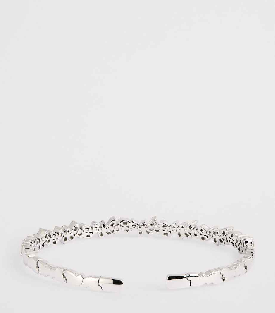 White Gold and Diamond Classic Bangle 18K WG/WD Image 3