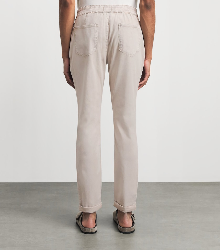 PAIGE Mens Drawstring Fraser Chinos Fresh Oyster Image 5