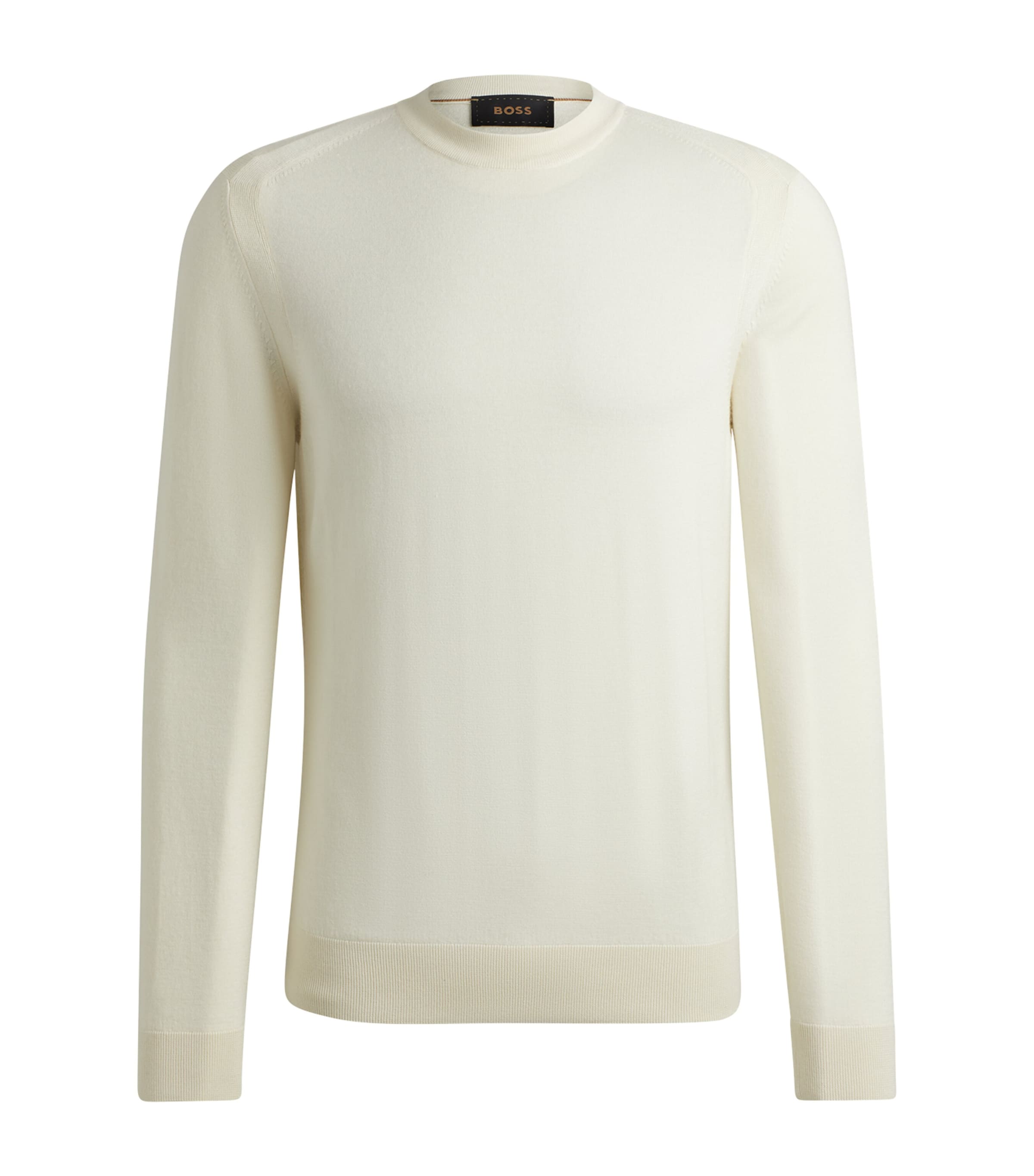 Shop Hugo Boss Wool-cashmere Sweater In White