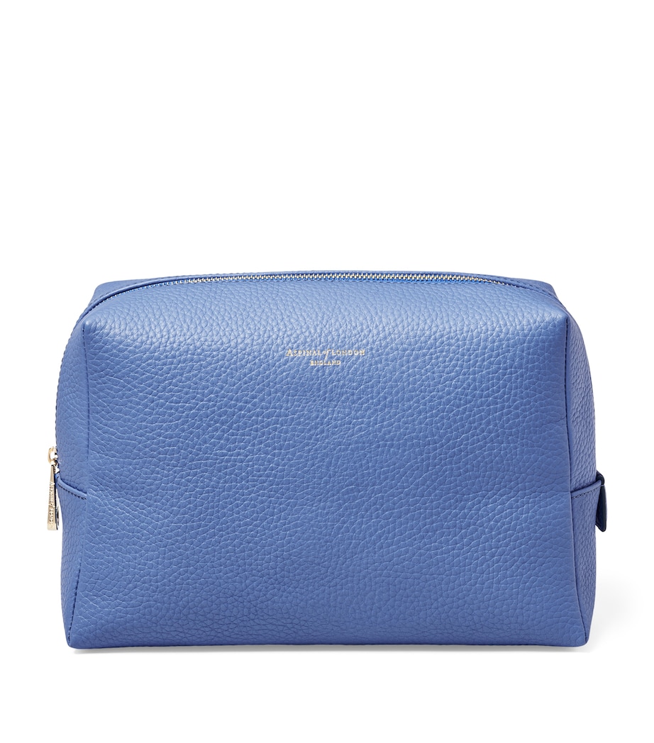 Leather London Wash Bag CAPRI BLUE Image 1