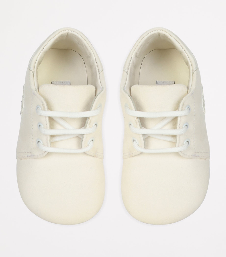 Leather Logo Sneakers 80001-WHITE Image 2