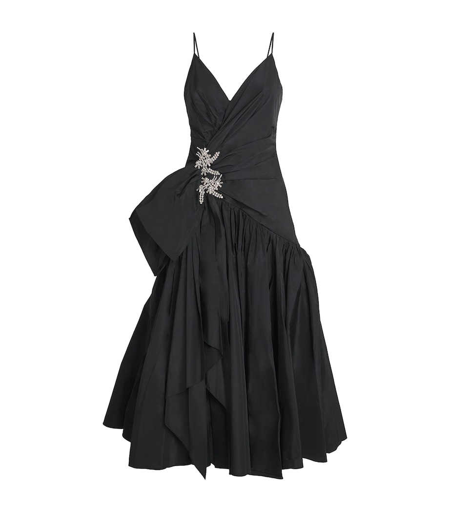 Embellished Ellette Midi Dress BLACK Image 1