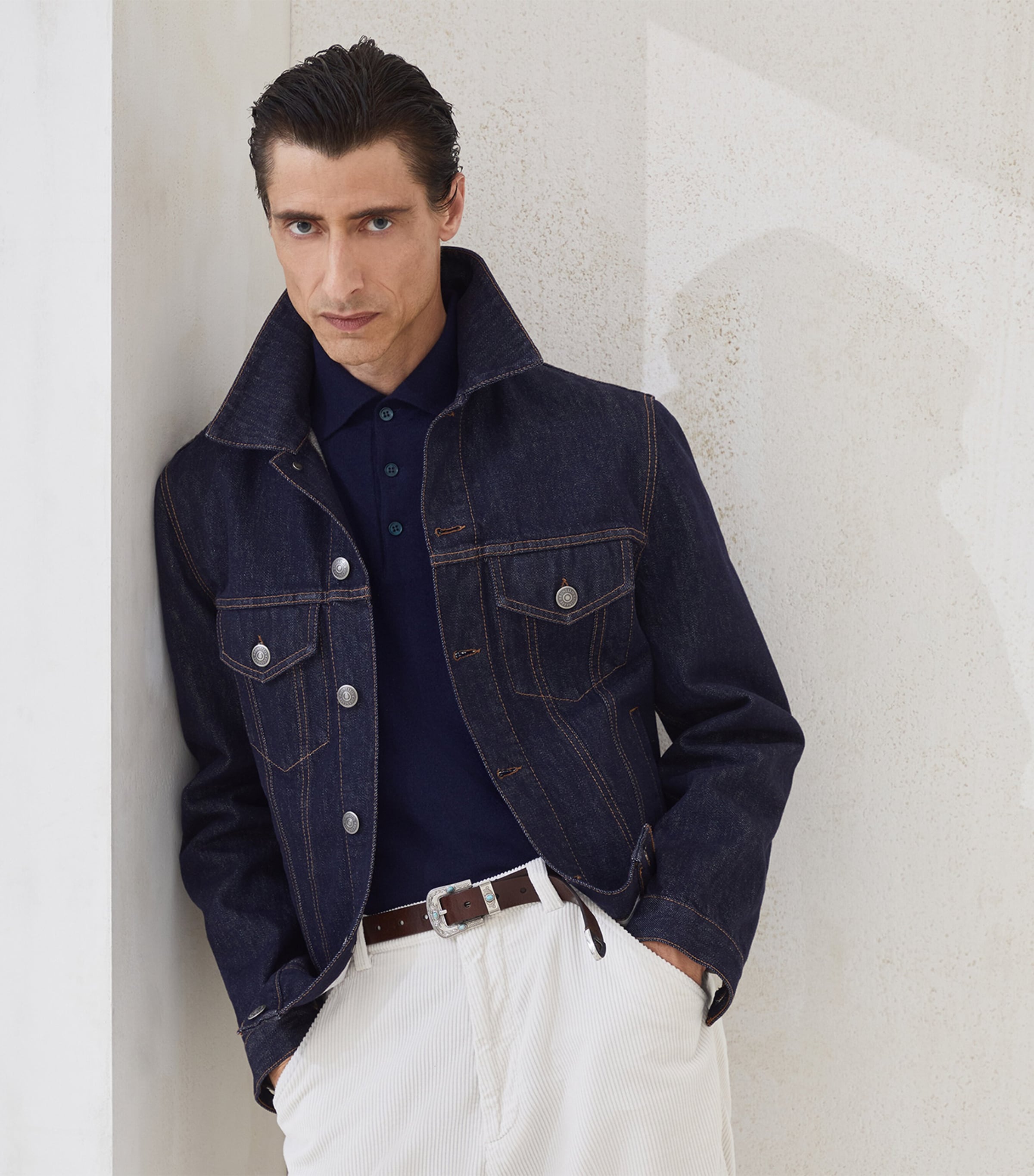 Cashmere Polo Shirt CW425 Image 5