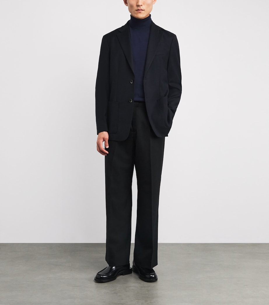 Wool Rollneck Sweatshirt NAVY 170 Image 2