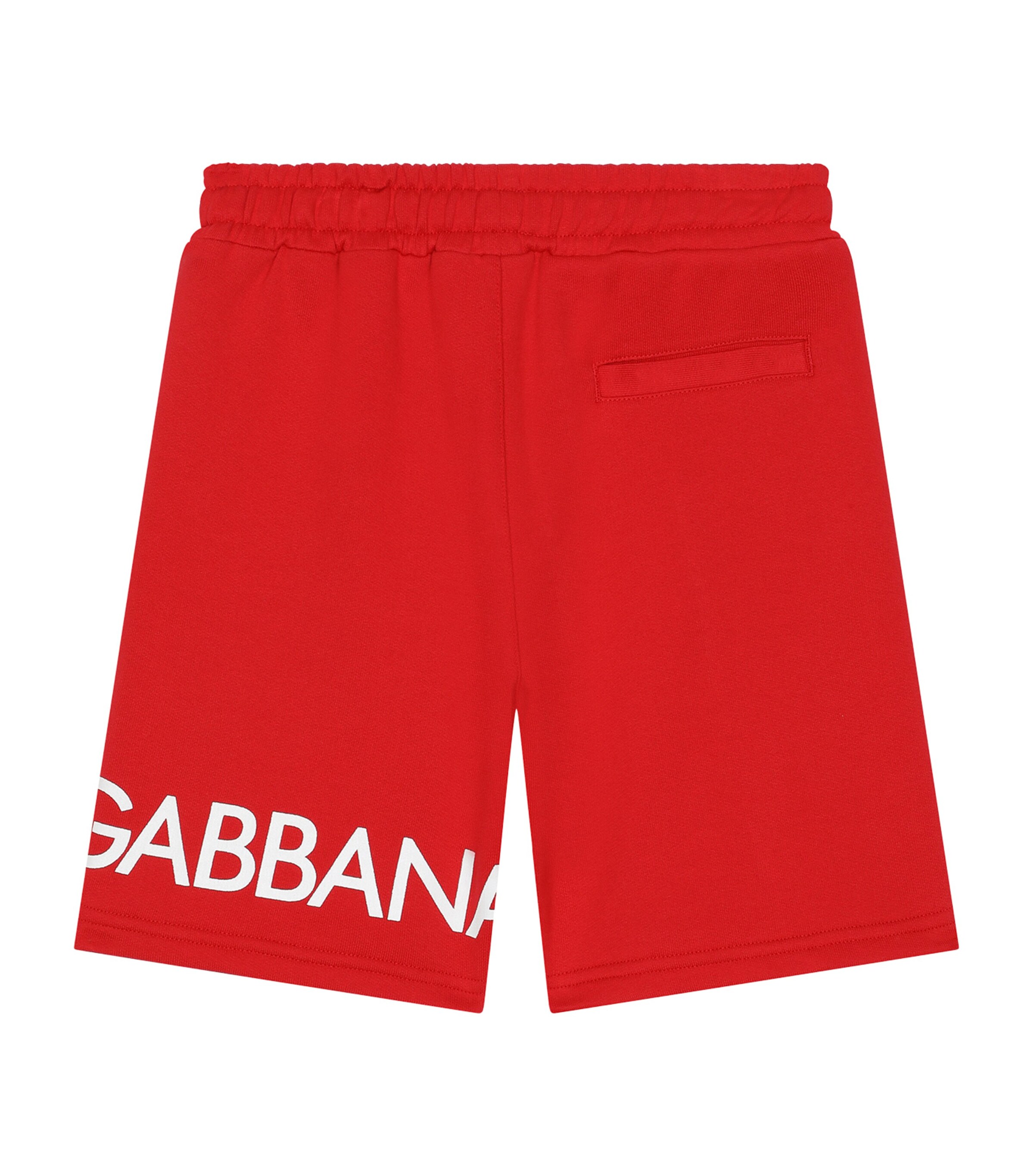 Dolce&Gabbana Kids Logo Bermuda Sweatshorts (2-6 Years) Nail Red Image 2