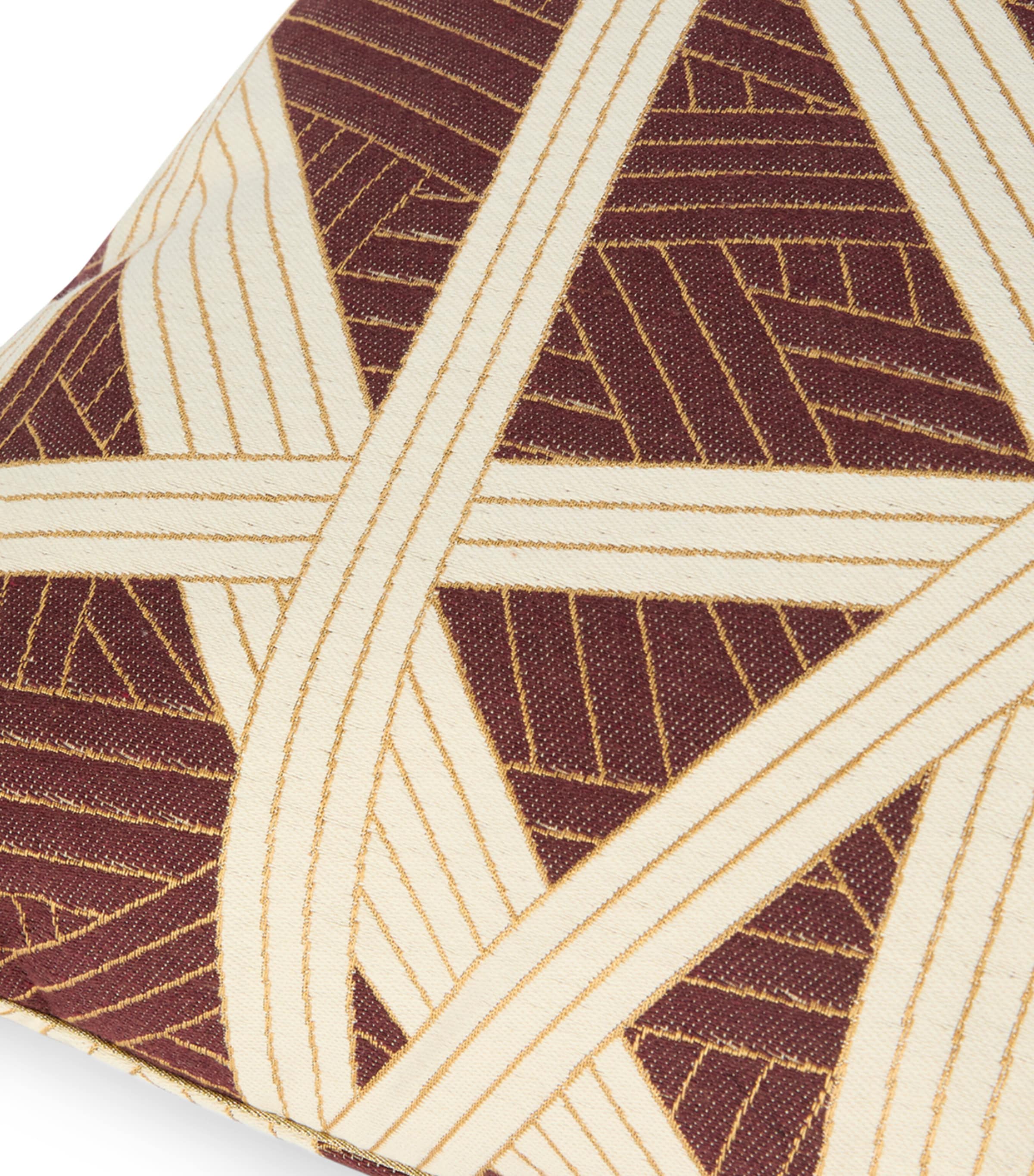 Missoni Home Nastri Cushion (60cm x 60cm) Bordeaux/white Image 2