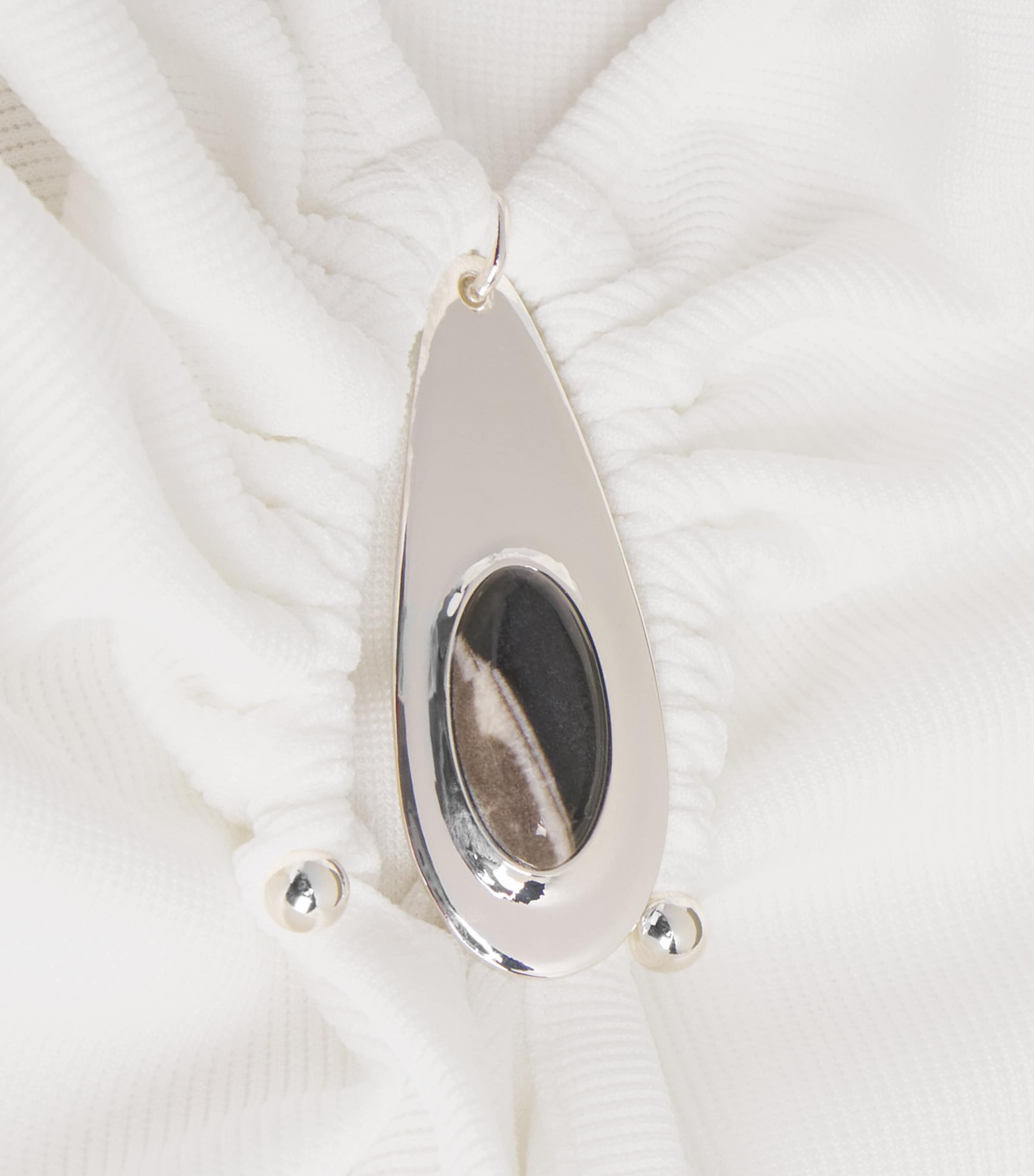 Ribbed Crystal Maxi Skirt WHITE Image 5