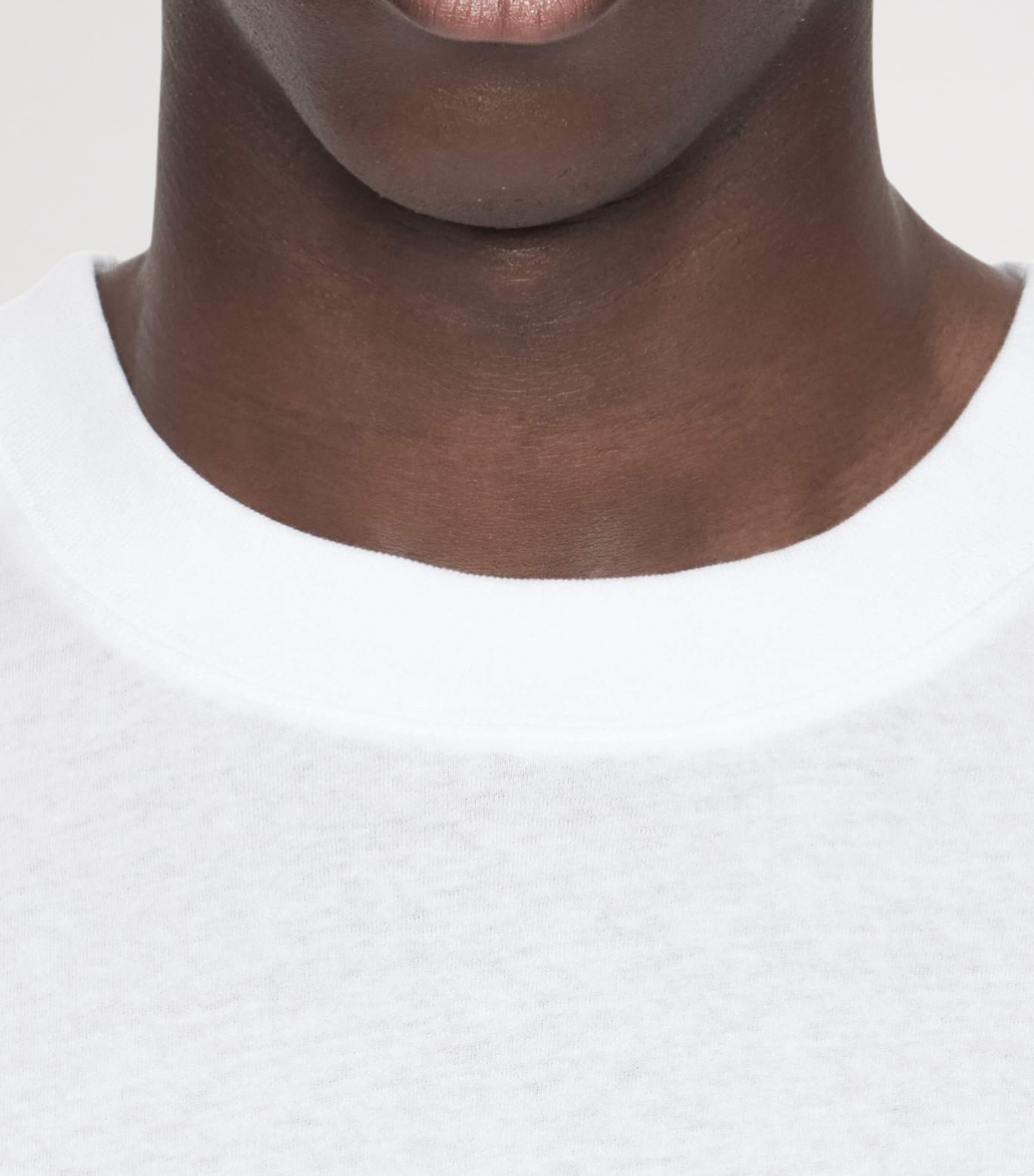 AllSaints Mens Organic Cotton Shadow T-Shirt Optic White Image 8