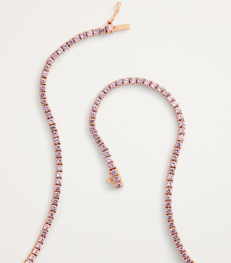 Anita Ko Rose Gold and Pink Sapphire Hepburn Necklace Rose Gold Image 3