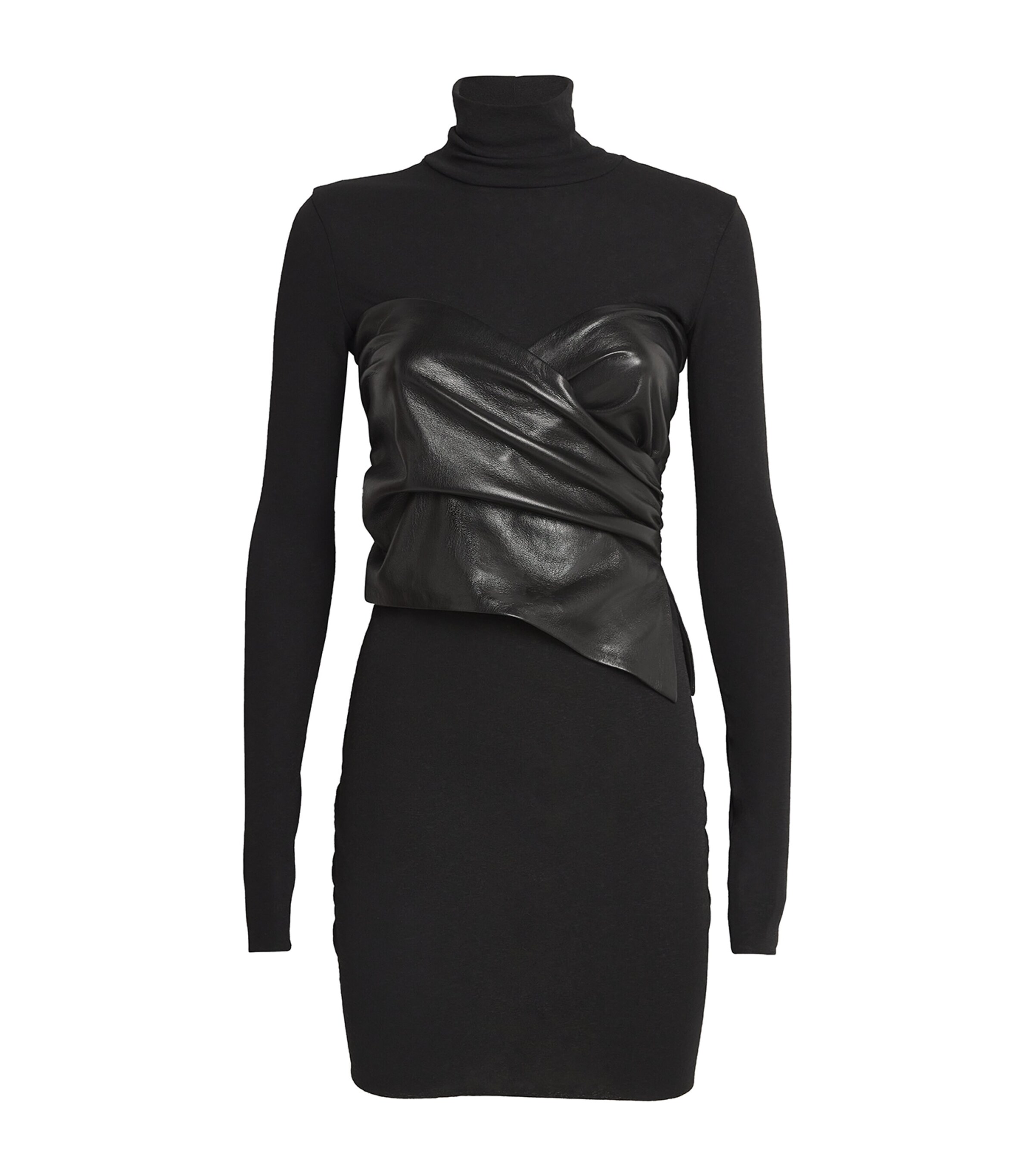 Nanushka Noleny Mini Dress In Black