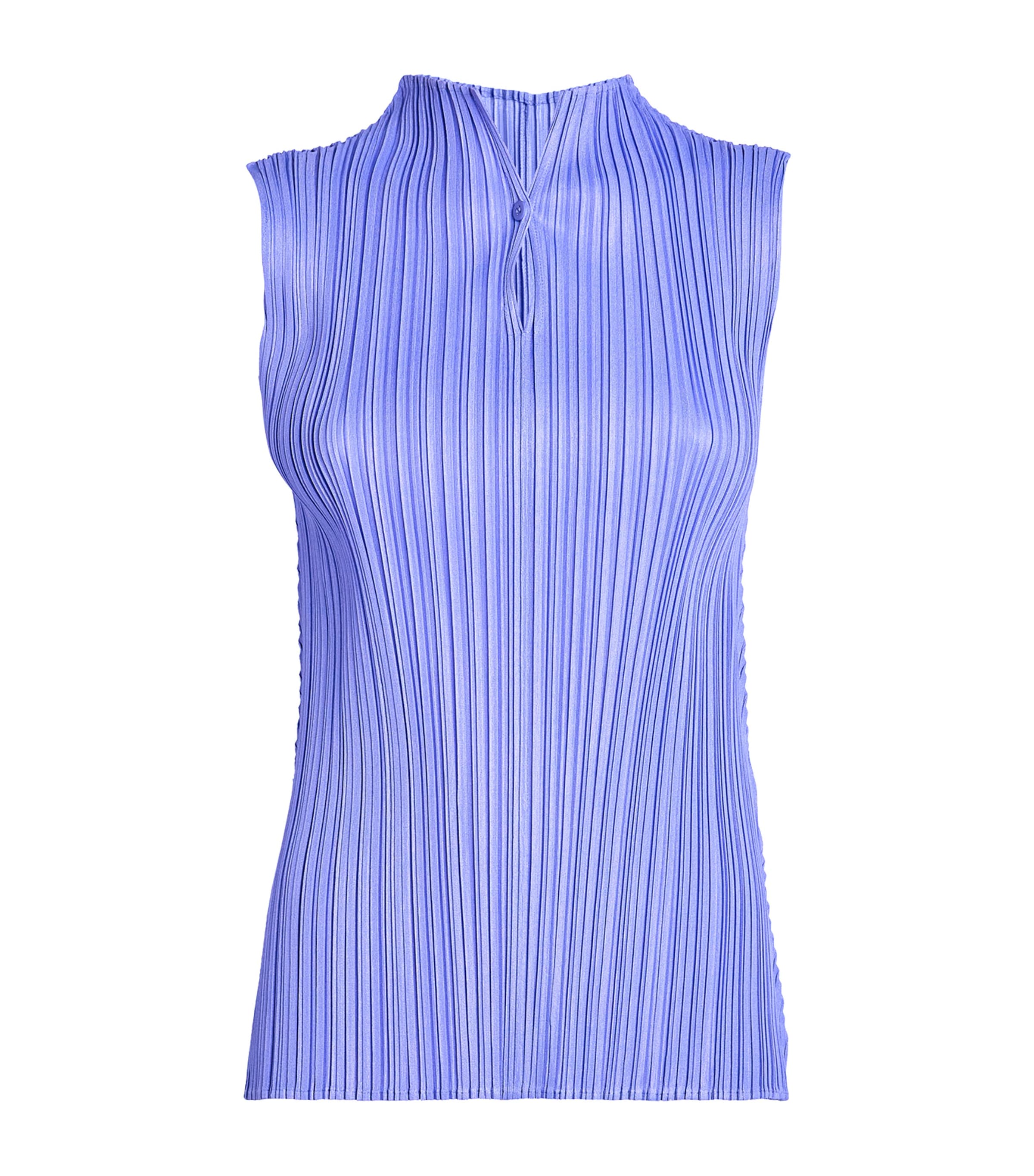 Issey Miyake Mellow Pleats Top In Blue