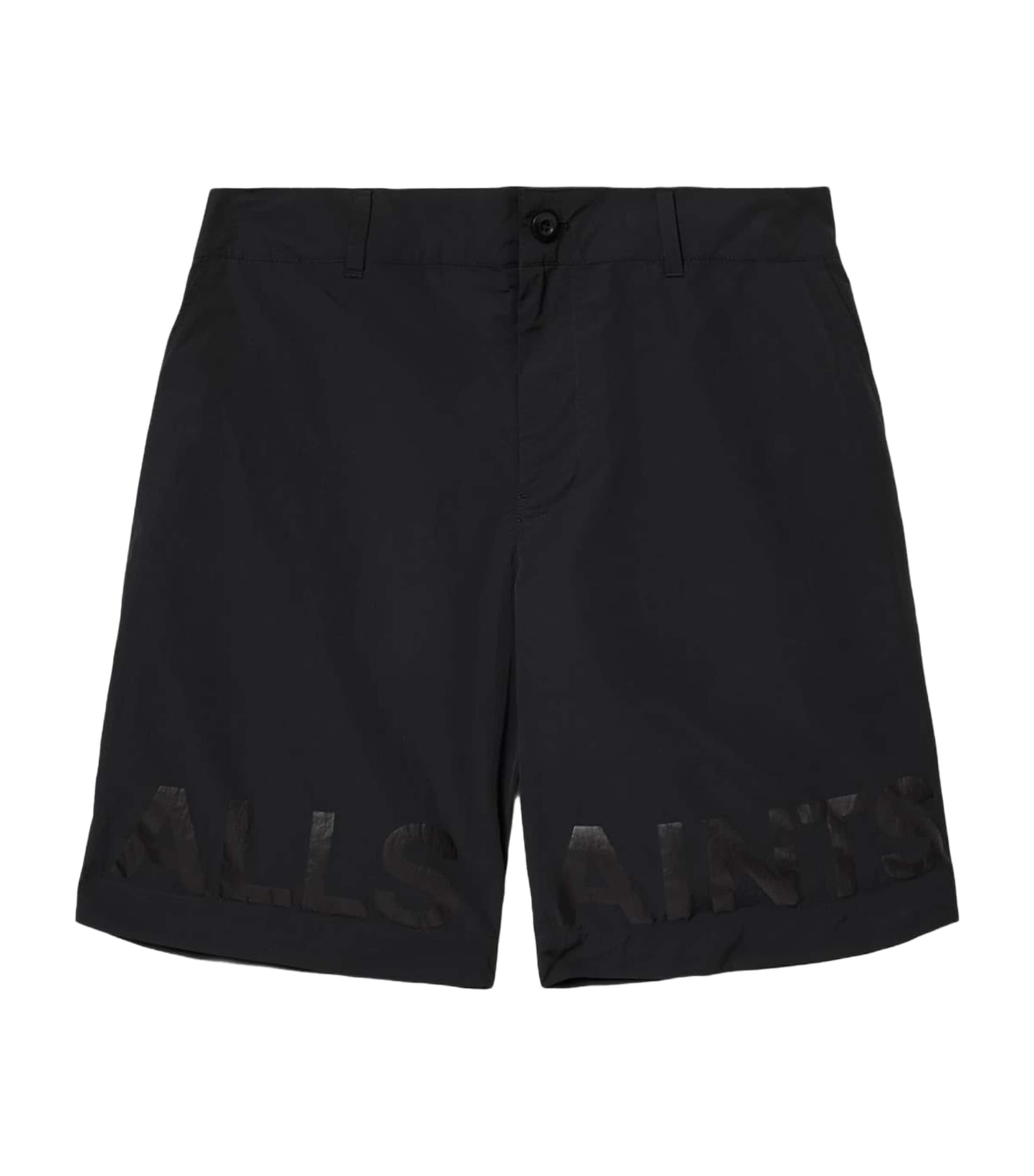 AllSaints Mens Logo Nexus Shorts Black Image 1