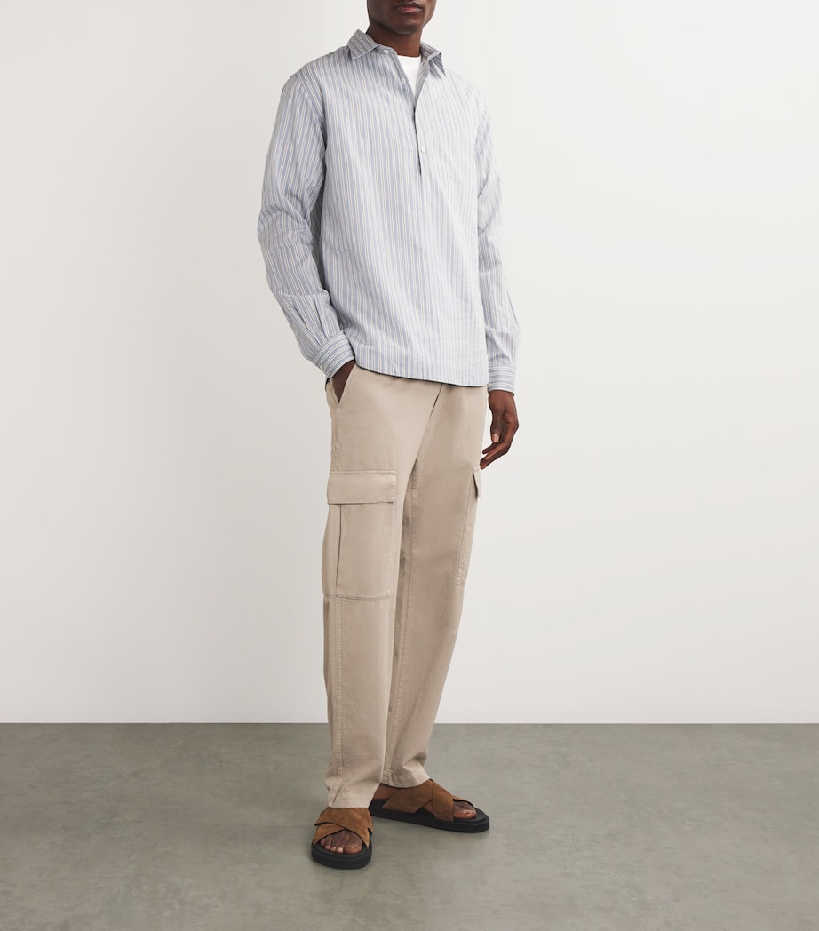 Barena Mens Cotton Cargo Trousers Sasso Image 2