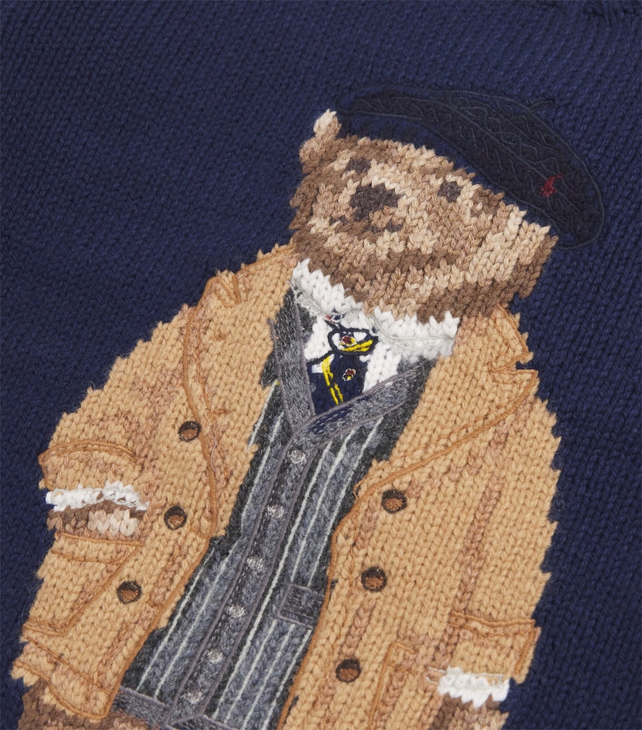 Polo Bear Sweater (2-6 Years) NAVY Image 3