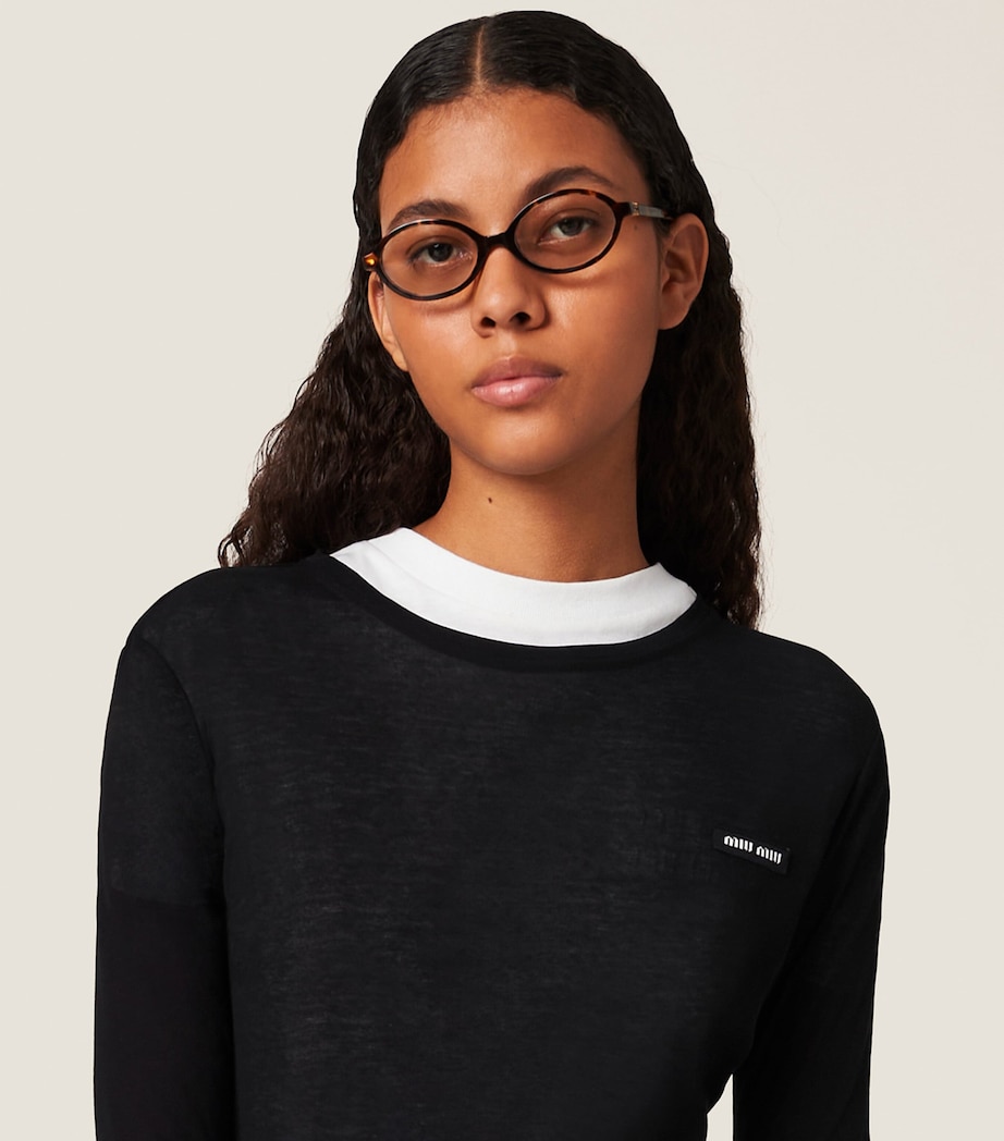 Cotton Logo Mini Dress F0002 Image 4