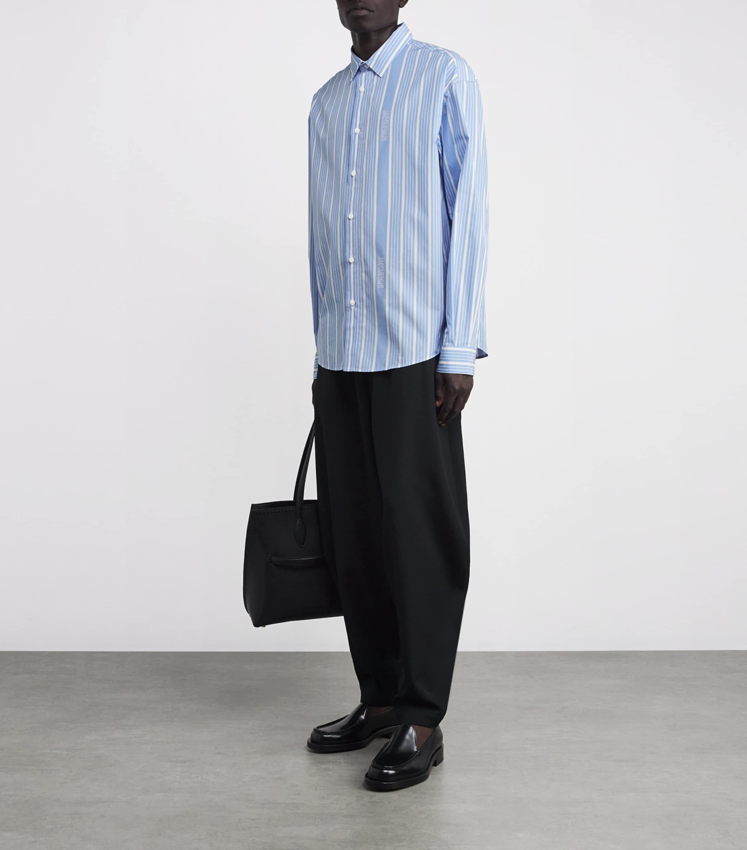 Cotton Striped Shirt 3EV-JAC BUSI BIG LOG Image 2