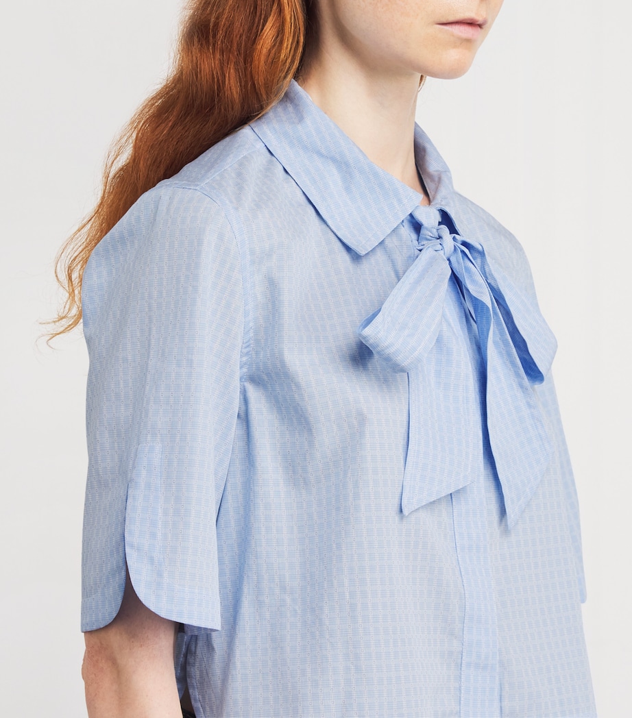 Cropped Check Shirt DUAL-COLOR Image 6