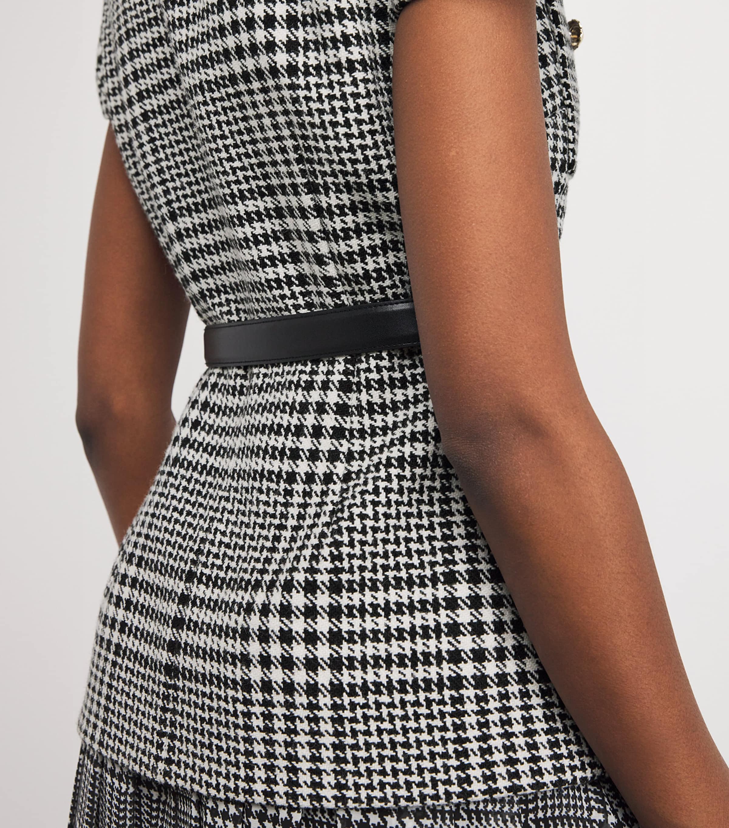 オールインワン・サロペット Self-Portrait Houndstooth Tailored Midi Dress Houndstooth Tailored Midi Dress – self-portrait-US