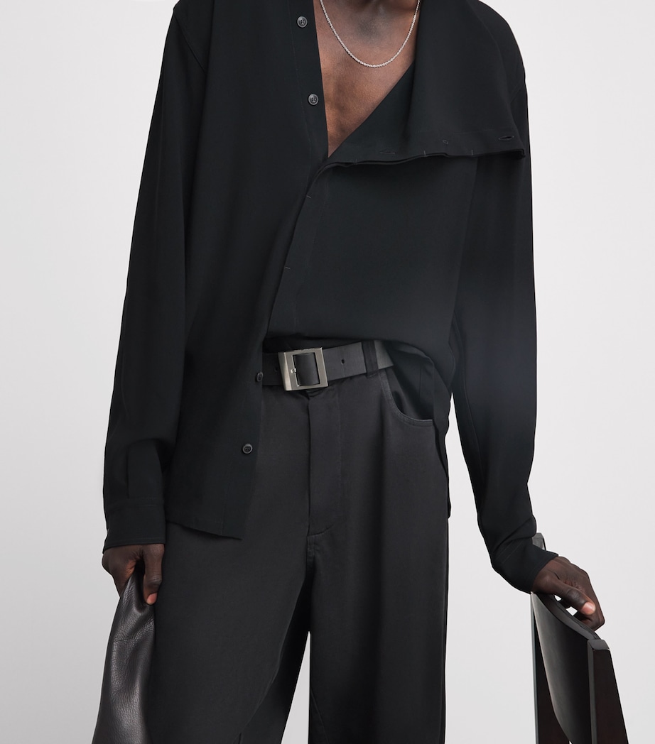 Rick Owens Leather Stooges Belt Black Image 2