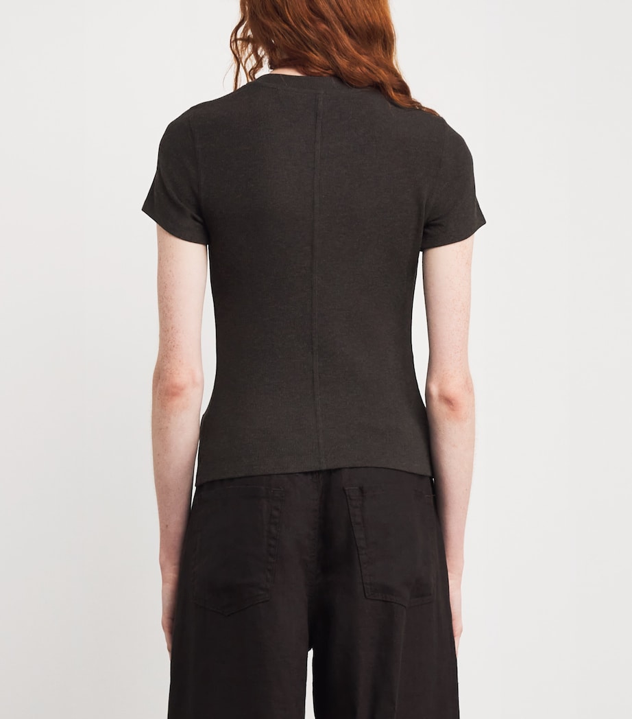 Modal The Rib Baby T-Shirt COFFEE Image 4